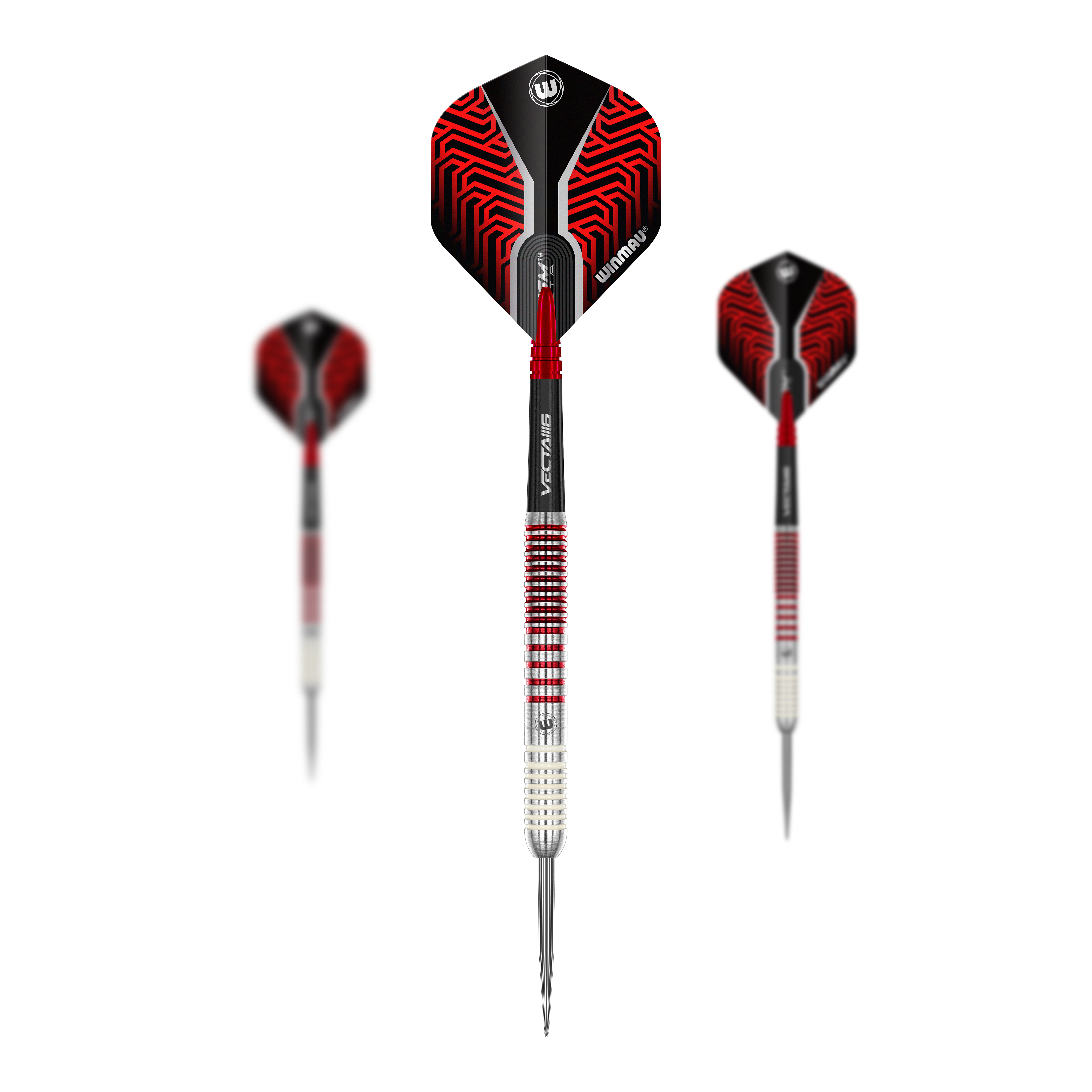 Freccette in acciaio Winmau Team 360 Jack Johnson - 24 g Abgebildet ist ein Set Winmau Team 360 Jack Johnson Steeldarts mit einem Gewicht von 24g. Die Pfeile sind für das Steeldartspiel geeignet.