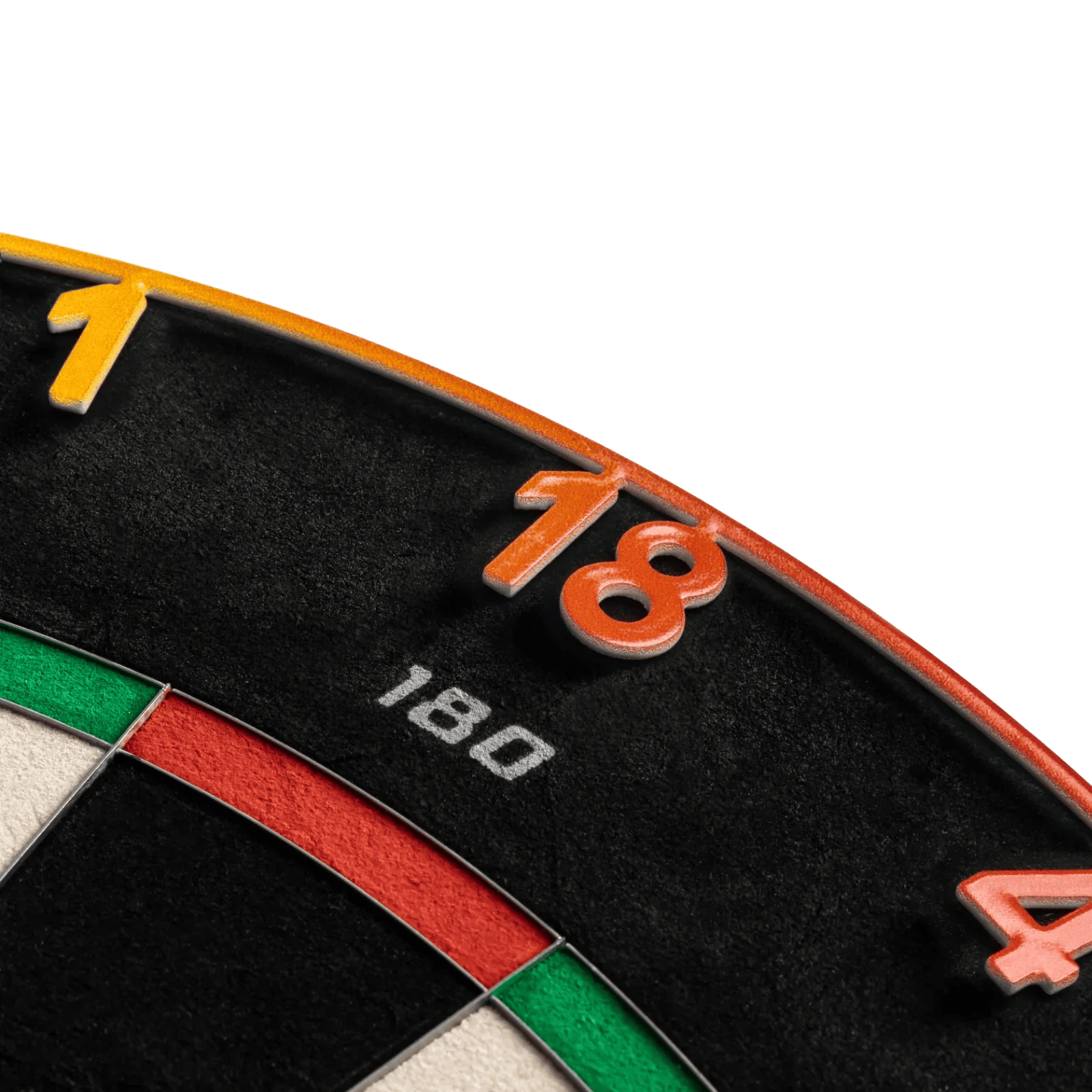 Das Precise 180 Endorphine Steeldartboard mit Nummernring - Spectrum ist ein hochwertiges Dartboard mit klar erkennbarem Zahlenring. Es eignet sich perfekt für präzises Dartspiel zu Hause oder im Verein.