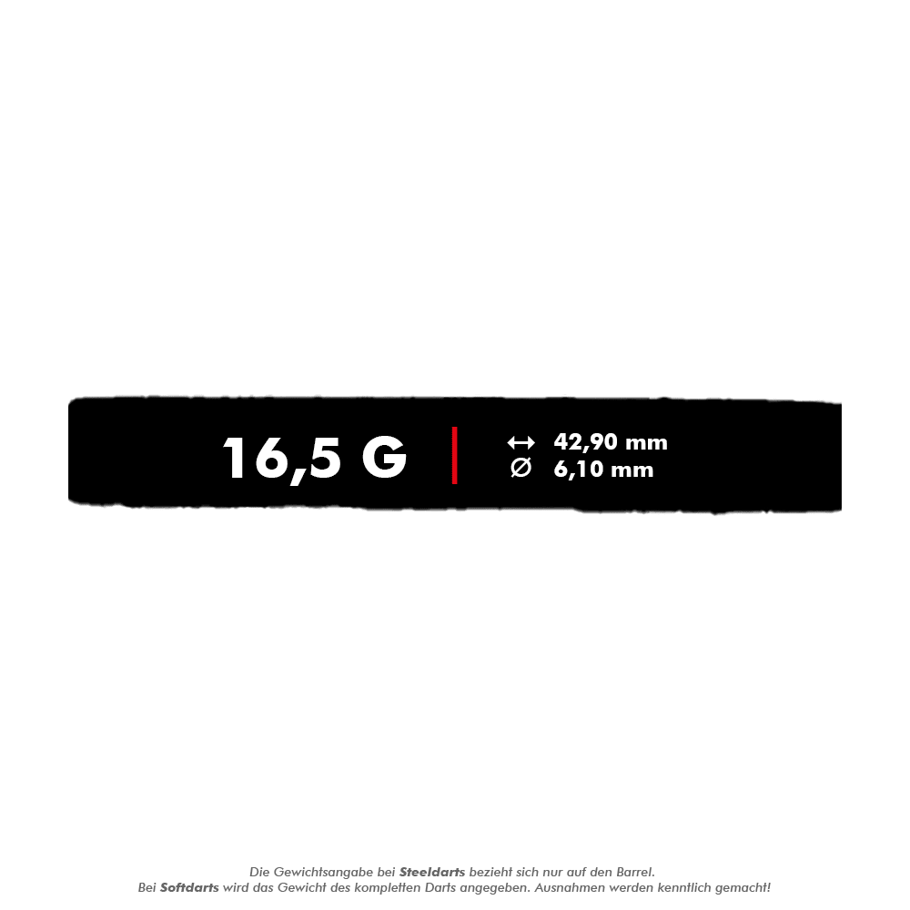 Freccette morbide McDart 85 Tungsten V16 - 16,5 g