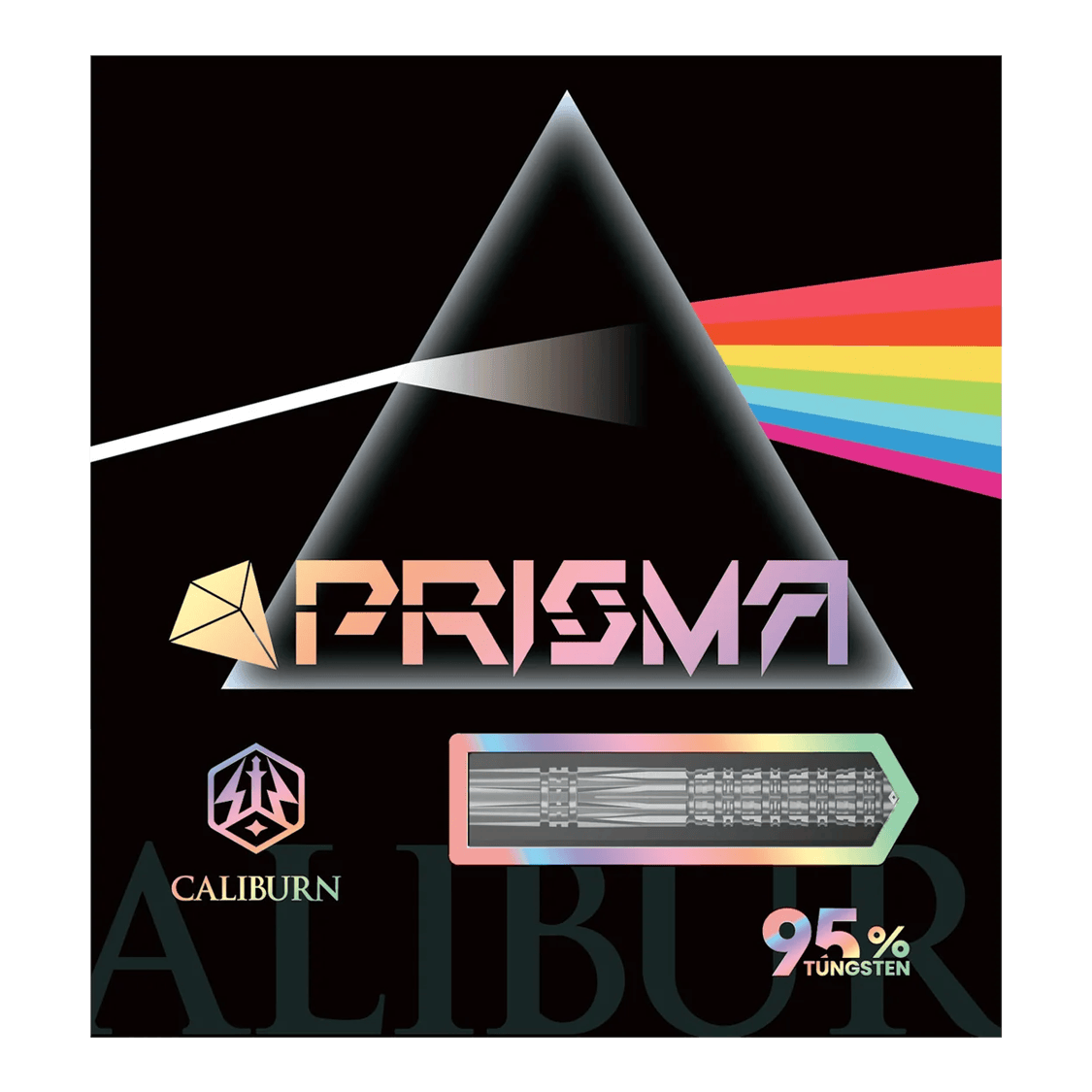 Freccette morbide Caliburn Prisma P2 - 20 g Auf dem Bild sind die Caliburn Prisma P2 Softdarts in der 20g Variante zu sehen. Das Produkt besticht durch sein attraktives Design und seine Qualität.