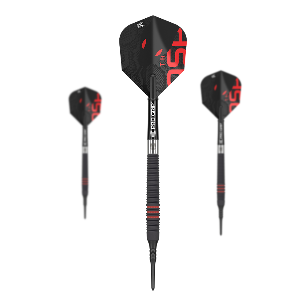 Target Nathan Aspinall freccette morbide nere - 18 g