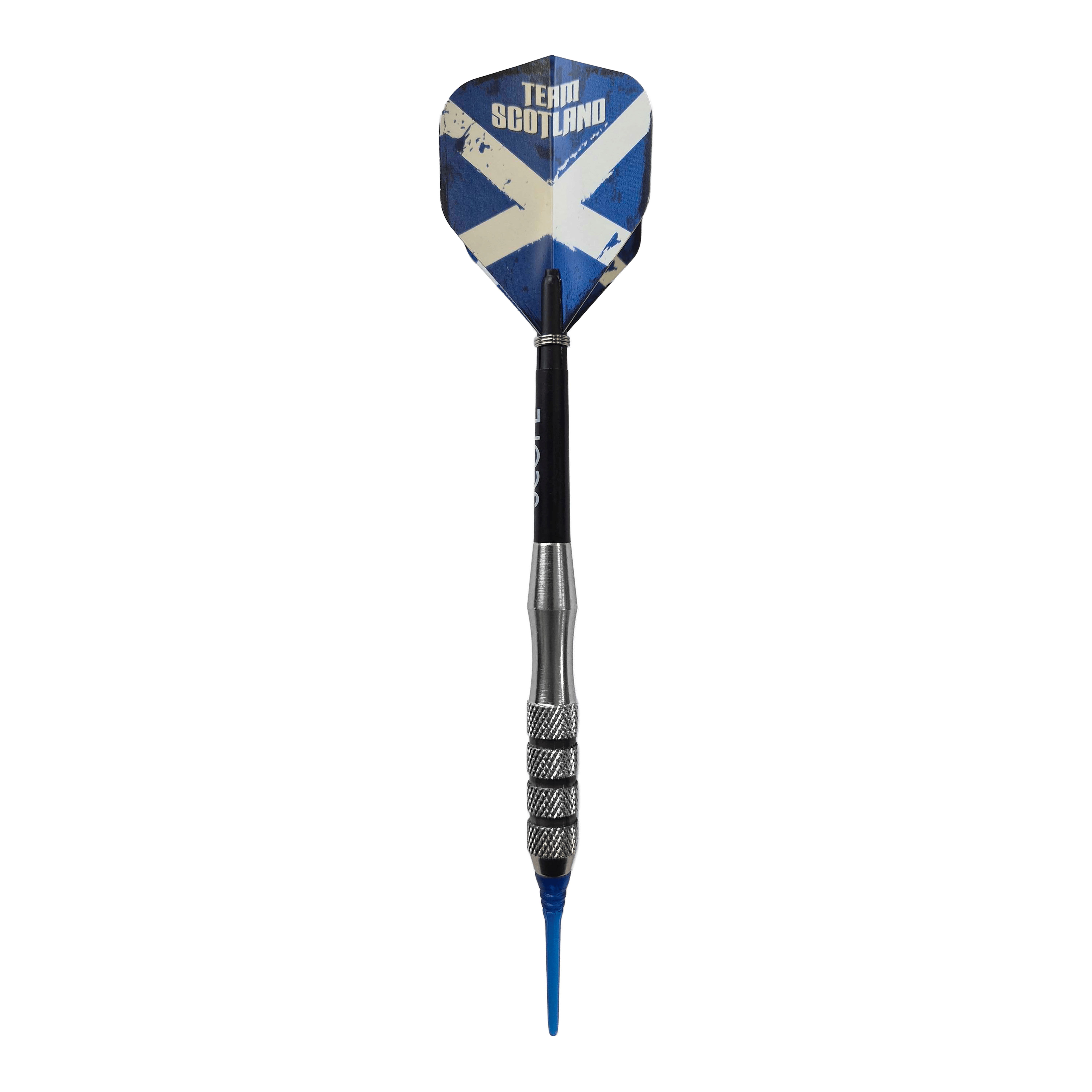 Abgebildet sind die McDart Scottish Cross Brass Softdarts mit 18g. Die Darts tragen ein schottisches Kreuz und sind für Softdarts ausgelegt.