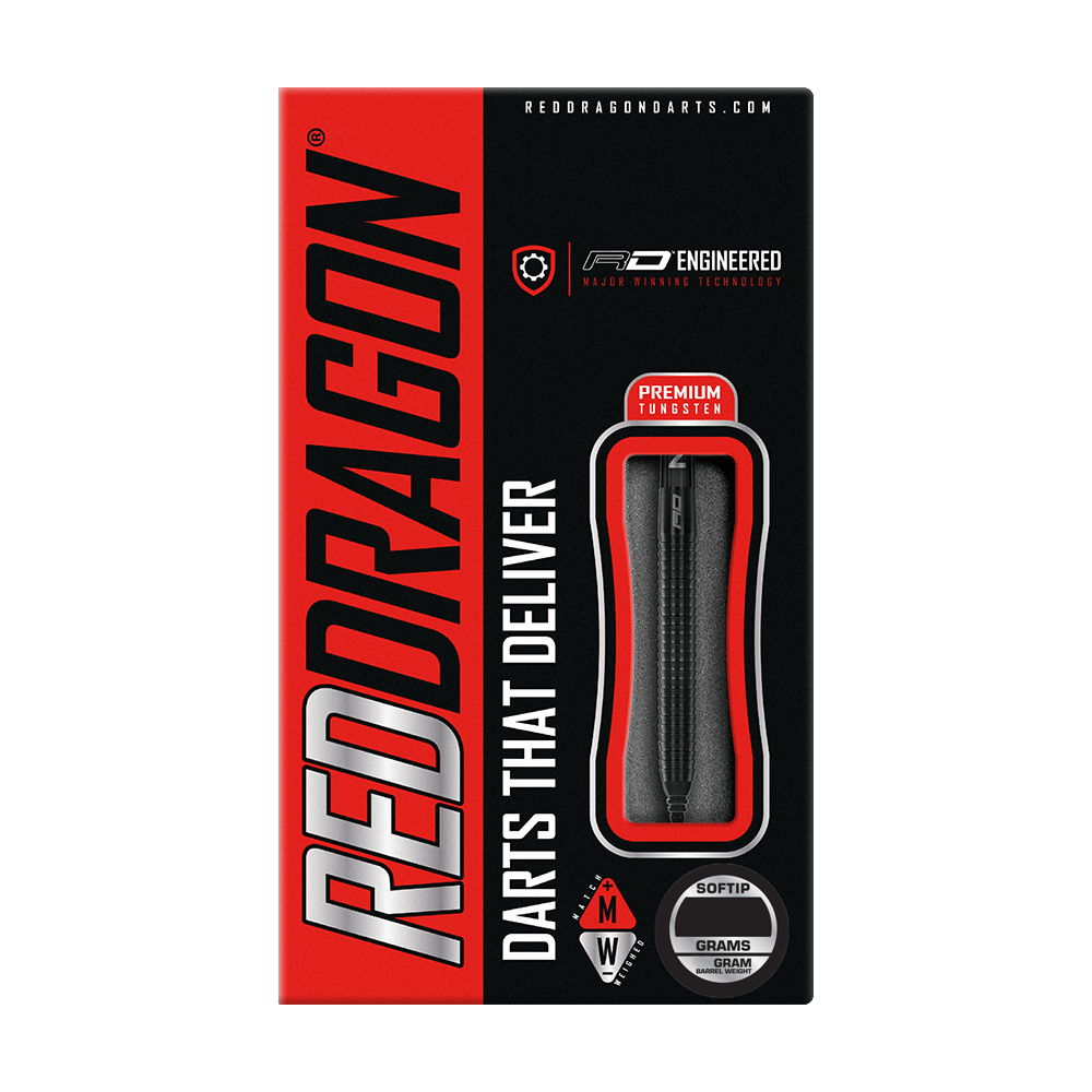 Freccette morbide Red Dragon Razor Edge nere - 20g