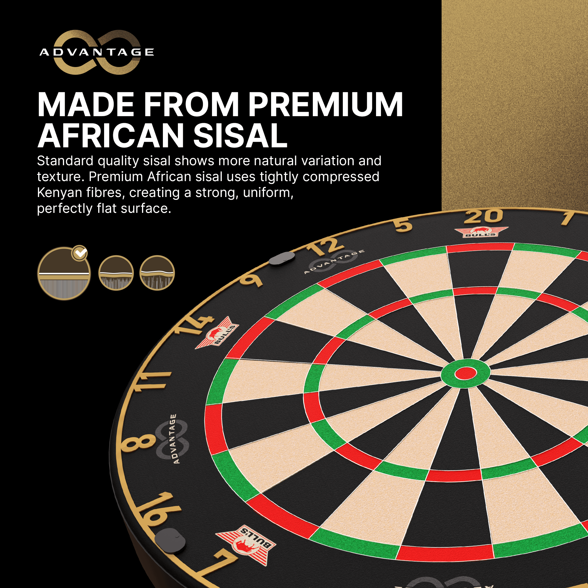 Bersaglio per freccette in acciaio Bulls NL Advantage 8 Abgebildet ist das Bulls NL Advantage 8 Steeldartboard. Es ist für das Dartspielen mit Stahlspitzen entwickelt.