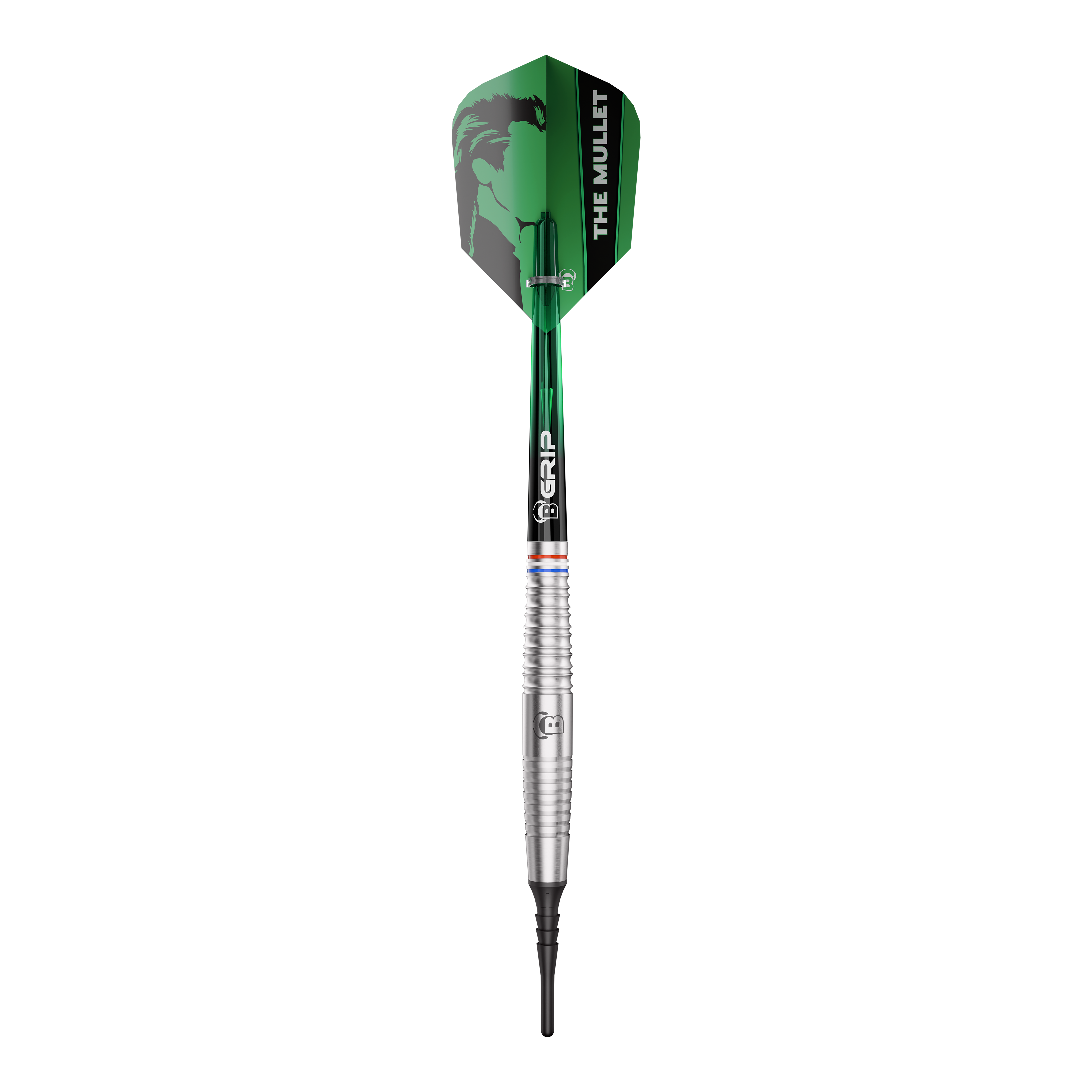Freccette morbide Bulls Danny Jansen - 20 g Das Produkt Bulls Danny Jansen Softdarts - 20g ist auf dem Bild zu sehen. Die Aufnahme zeigt die spezifischen Details des Softdarts.