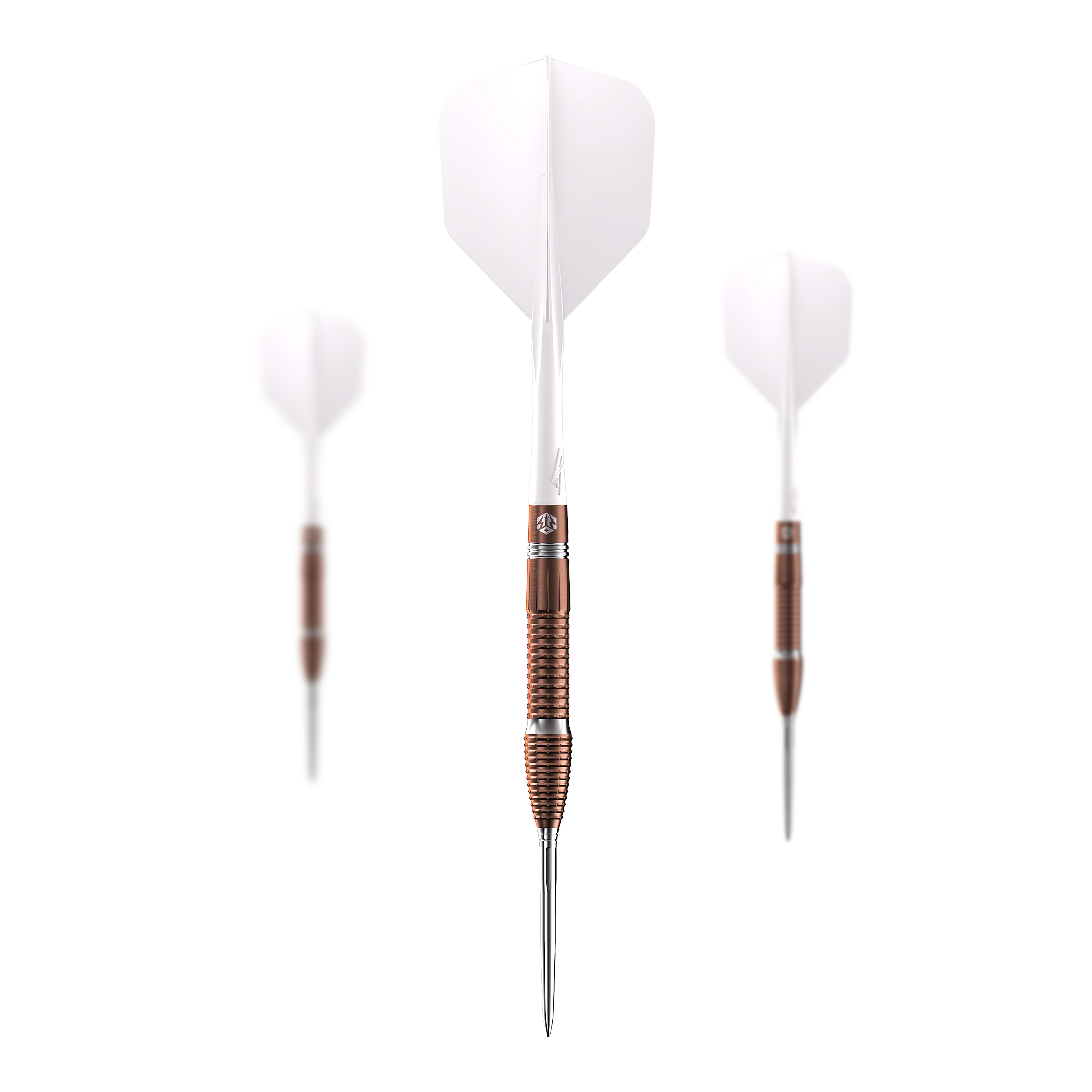 Caliburn Big Cats Lion freccette in acciaio Das Foto präsentiert ein Set von Caliburn Big Cats Lion Steeldarts. Alle Darts aus dem Set sind zusammen dargestellt.
