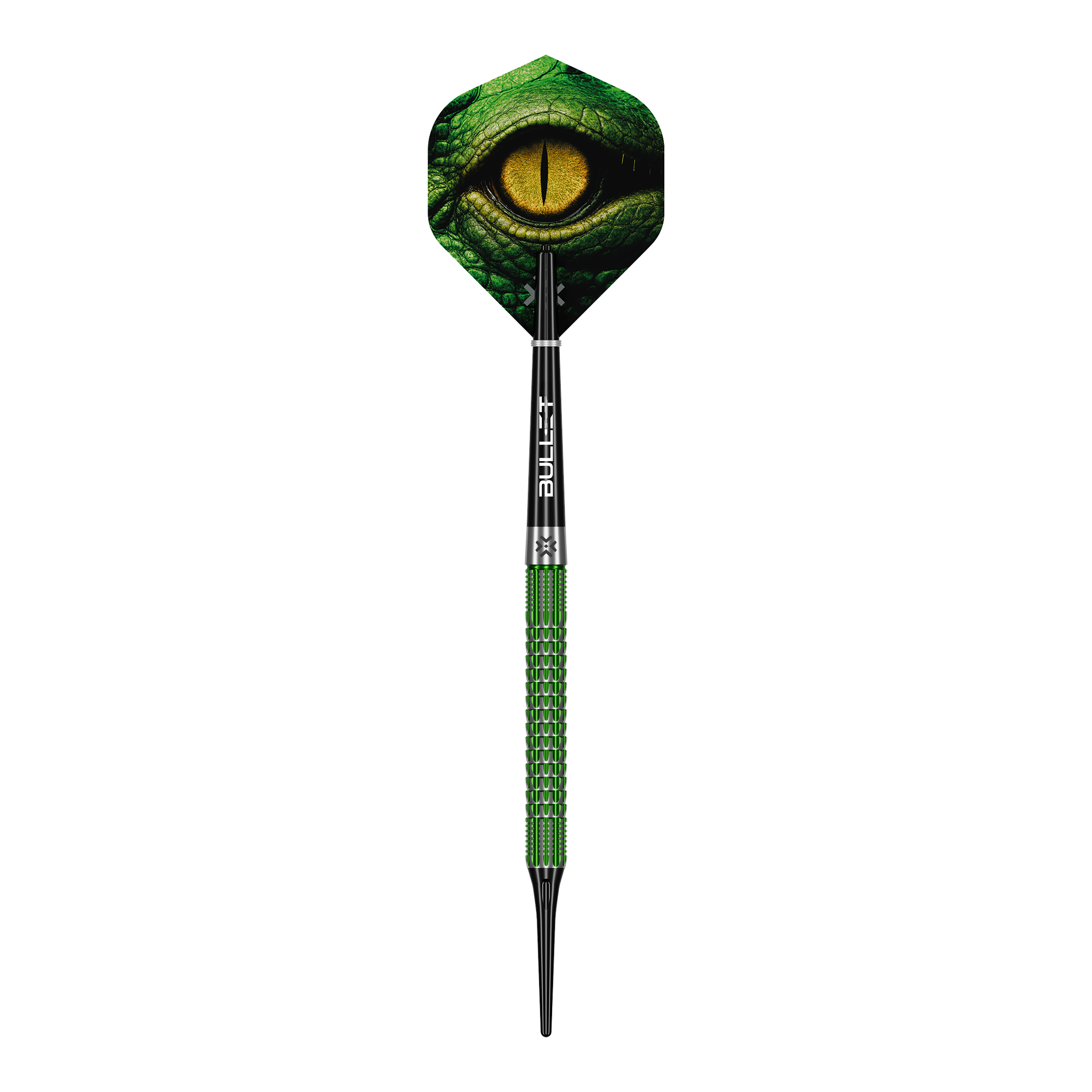 Bullet Gator Softdarts - 20 g Das Bild zeigt Bullet Gator Softdarts - 20g. Diese Softdarts sind für präzises Dartspiel konzipiert.