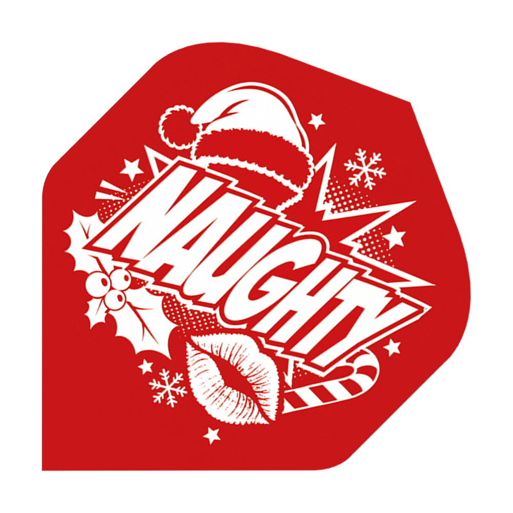 Voli standard McDart Naughty Or Nice No2 Das Bild zeigt McDart Naughty Or Nice No2 Standard Flights. Hierbei handelt es sich um hochwertige Dartflights.