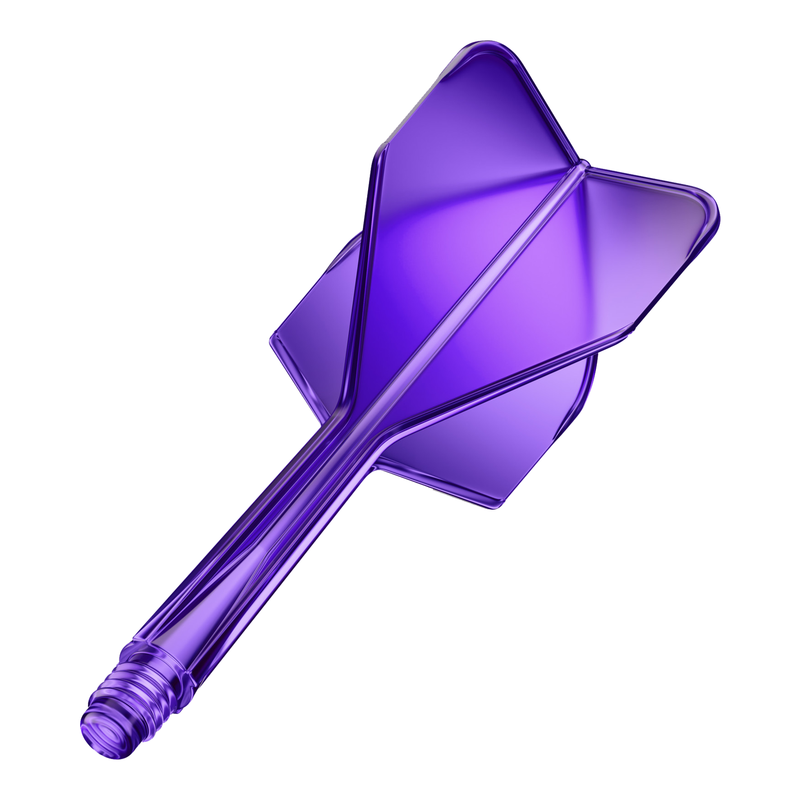 Sistema di alberi di volo GOAT A1R No6 - Viola neon Hier ist das GOAT A1R No6 Flight-Shaft-System in Neon Lila zu sehen. Gezeigt wird ein einzelner Dart-Schaft mit integriertem Flight.