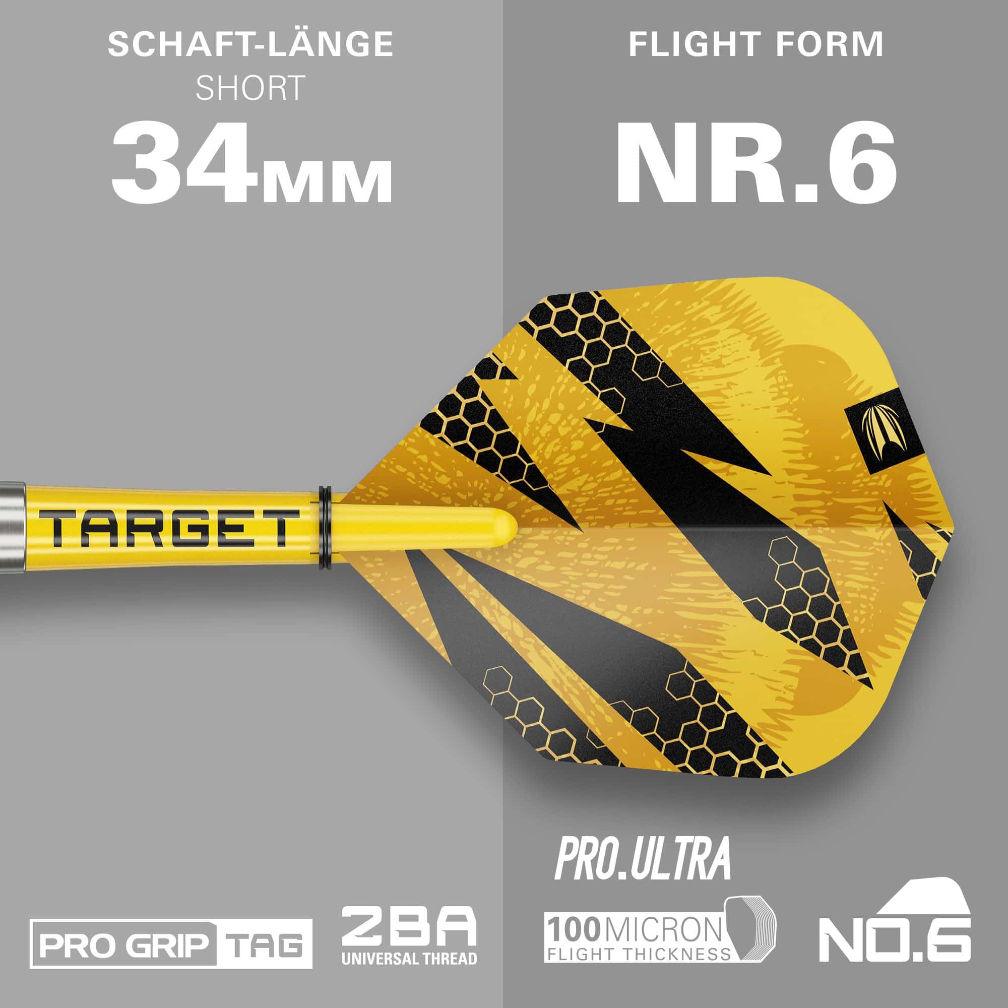 Dardi morbidi Target Buzz 11 Zu sehen sind hier die Target Buzz 11 Softdarts. Sie sind für Präzision und gute Handhabung bekannt.