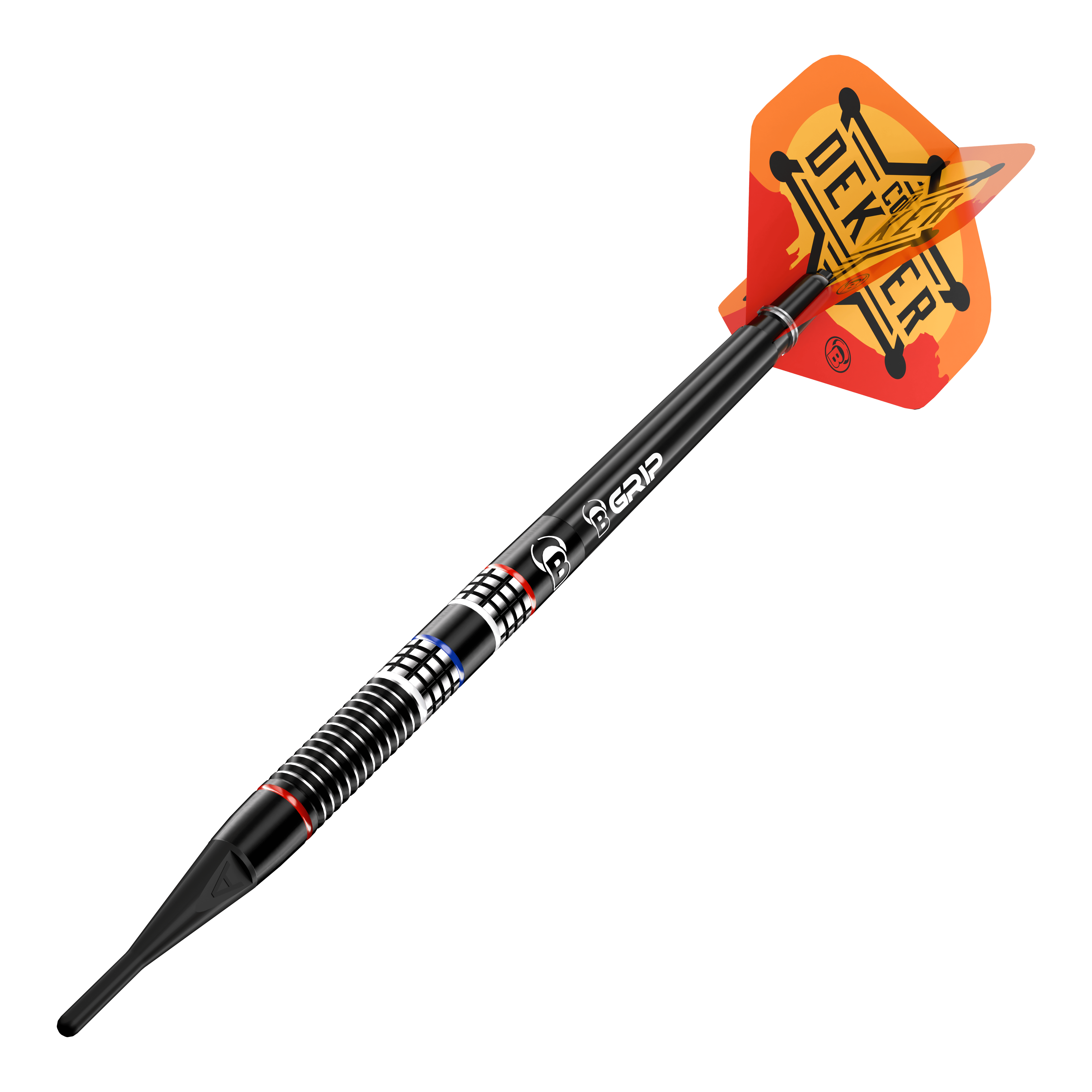 Bulls Cor Dekker The Sheriff Soft Darts - 20 g Dies ist ein Bild der Bulls Cor Dekker The Sheriff Softdarts - 20g. Das Produkt wird deutlich von der Seite gezeigt.