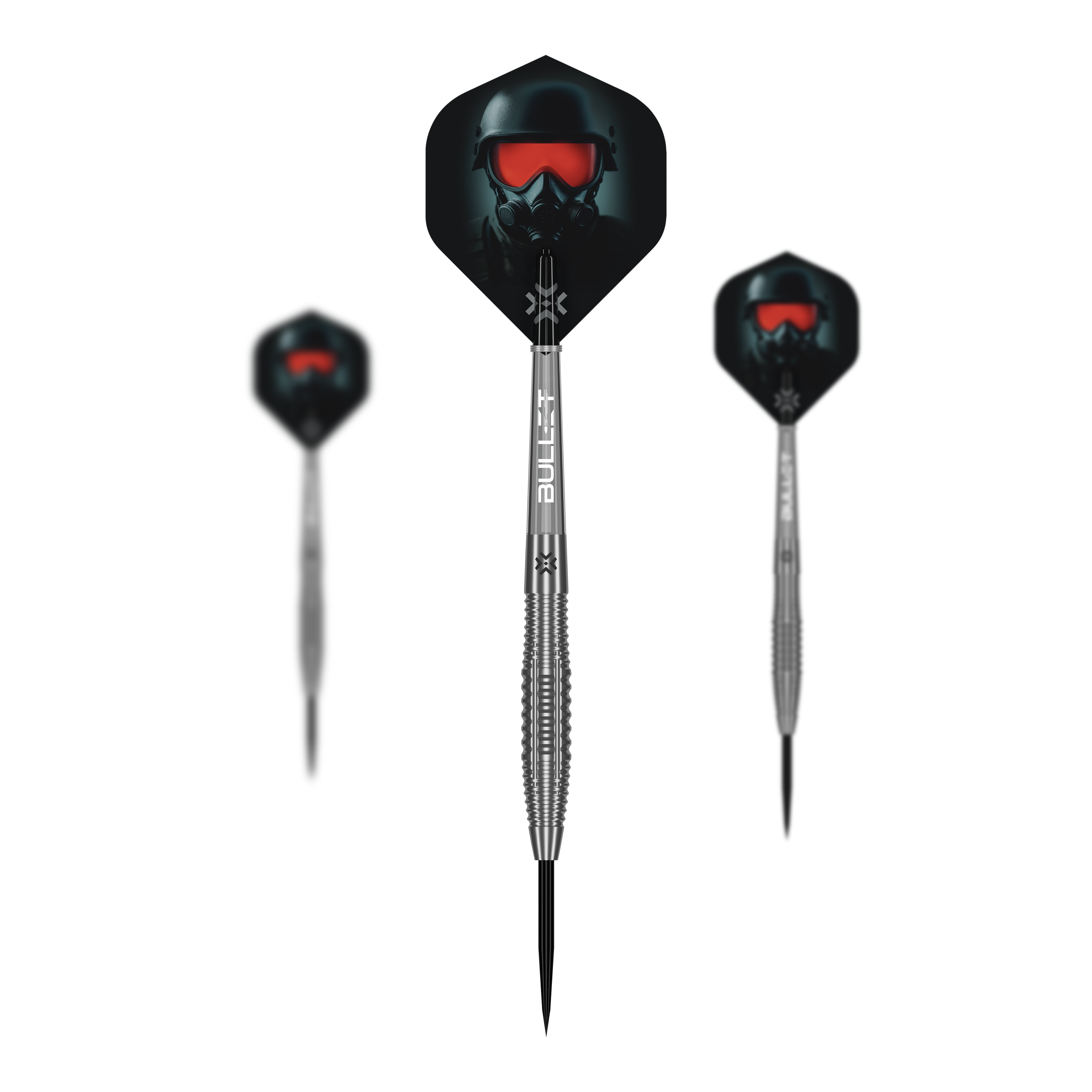Freccette in acciaio Bullet Ranger Dieses Bild zeigt ein Set der Bullet Ranger Steeldarts. Das Produkt ist ideal für Dartspieler.