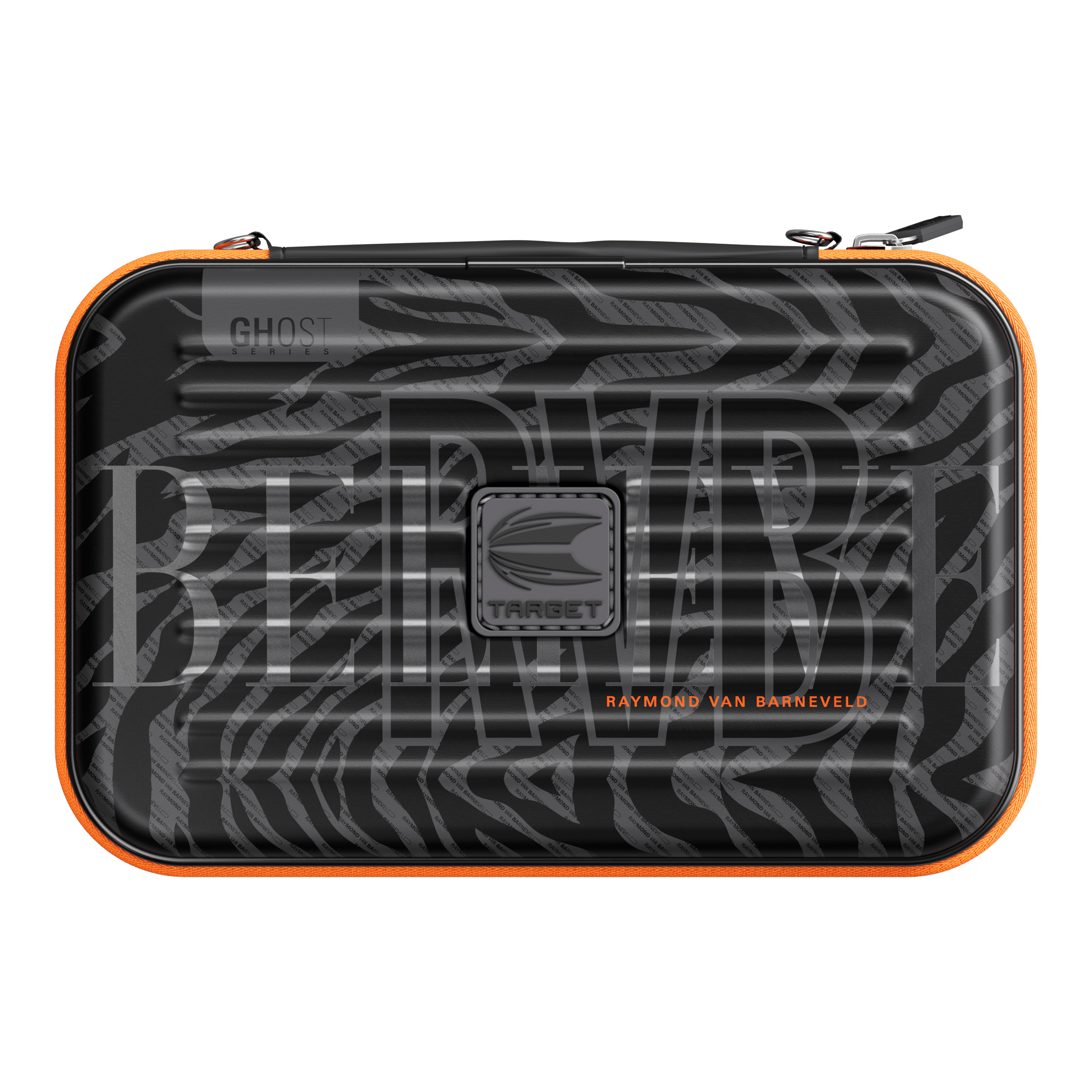 Custodia per freccette Takoma XL Ghost Series Raymond Van Barneveld Zu sehen ist das Takoma XL Ghost Series Raymond Van Barneveld Dartcase. Die Tasche bietet Schutz und Stil für Dartspieler.