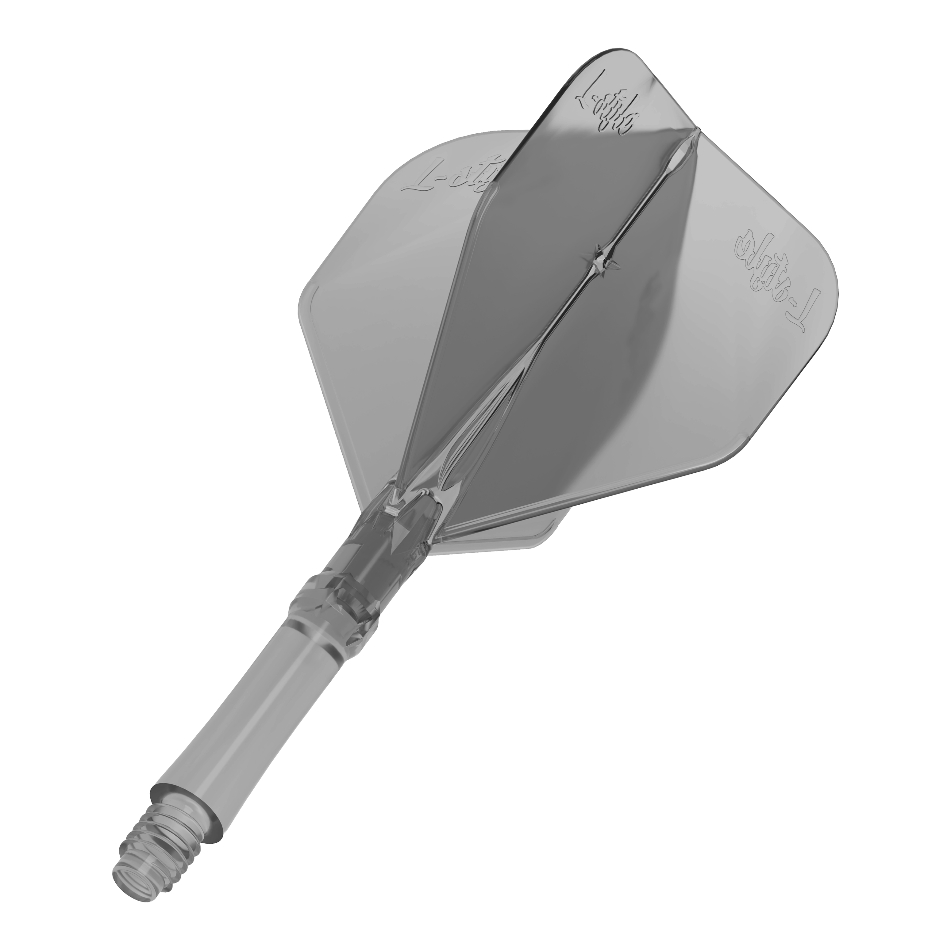 Alette L-Style L-Sytem - Nero trasparente Zu sehen sind die L-Style L-System Flights - Clear Black. Die Flights sind schwarz-transparent und für Darts geeignet.