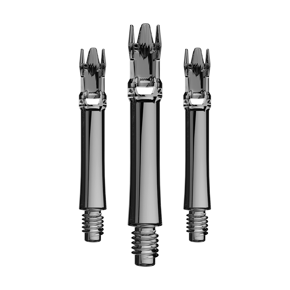 Alberi di ricambio L-Style L-System - Nero trasparente Ein Set Ersatzshafts in schwarzem transparentem Design. Die Shafts sind bündig arrangiert.