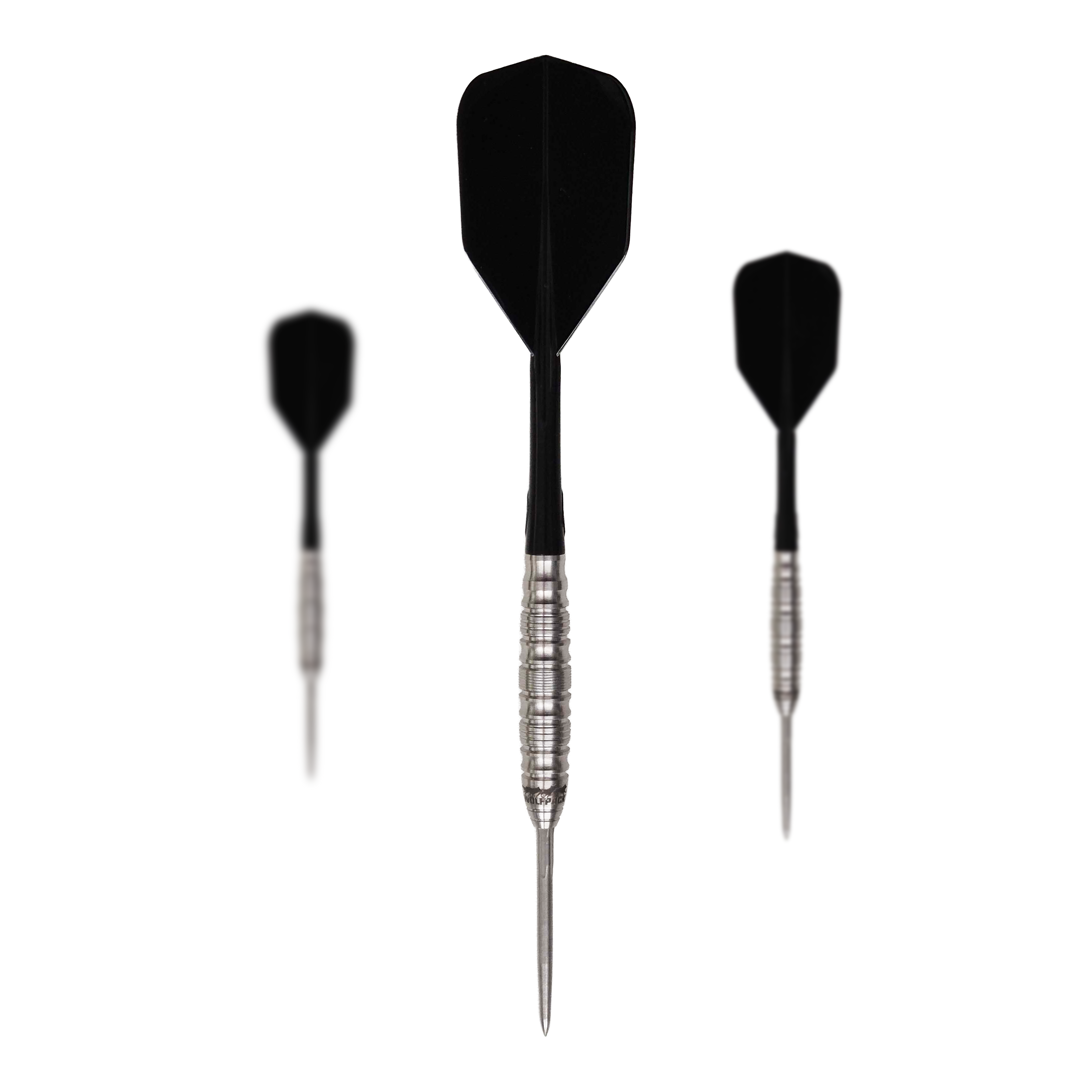 Freccette in acciaio Caliburn Wolfpack W5 - 22 g Zu sehen ist ein Set der Caliburn Wolfpack W5 Steeldarts - 22g. Das Set umfasst mehrere Steeldarts mit 22 Gramm Gewicht.