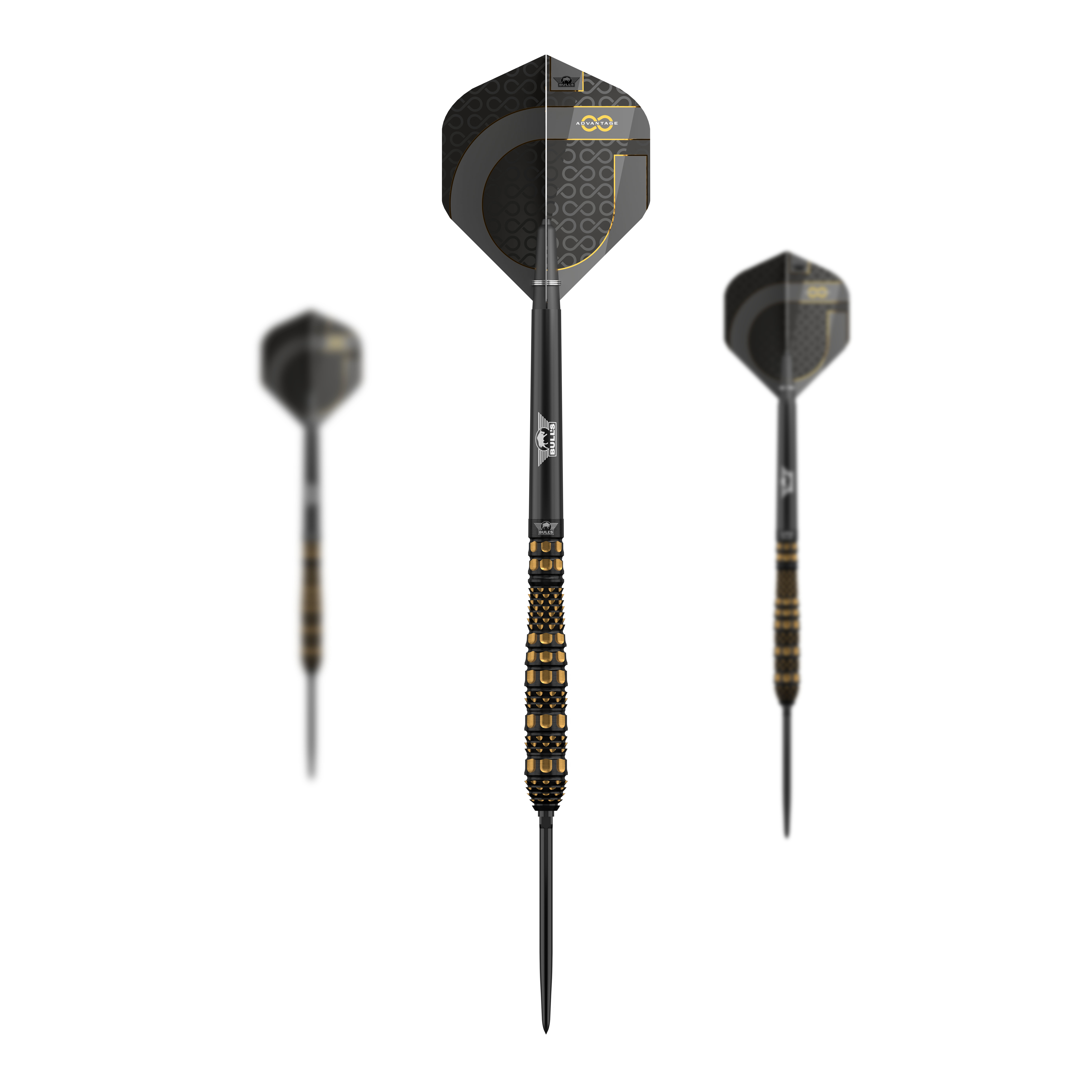 Freccette in acciaio Bulls NL Advantage 95 Torp Convertible Point Zu sehen ist das Set Bulls NL Advantage 95 Torp Convertible Point Steeldarts. Es sind mehrere Darts enthalten.