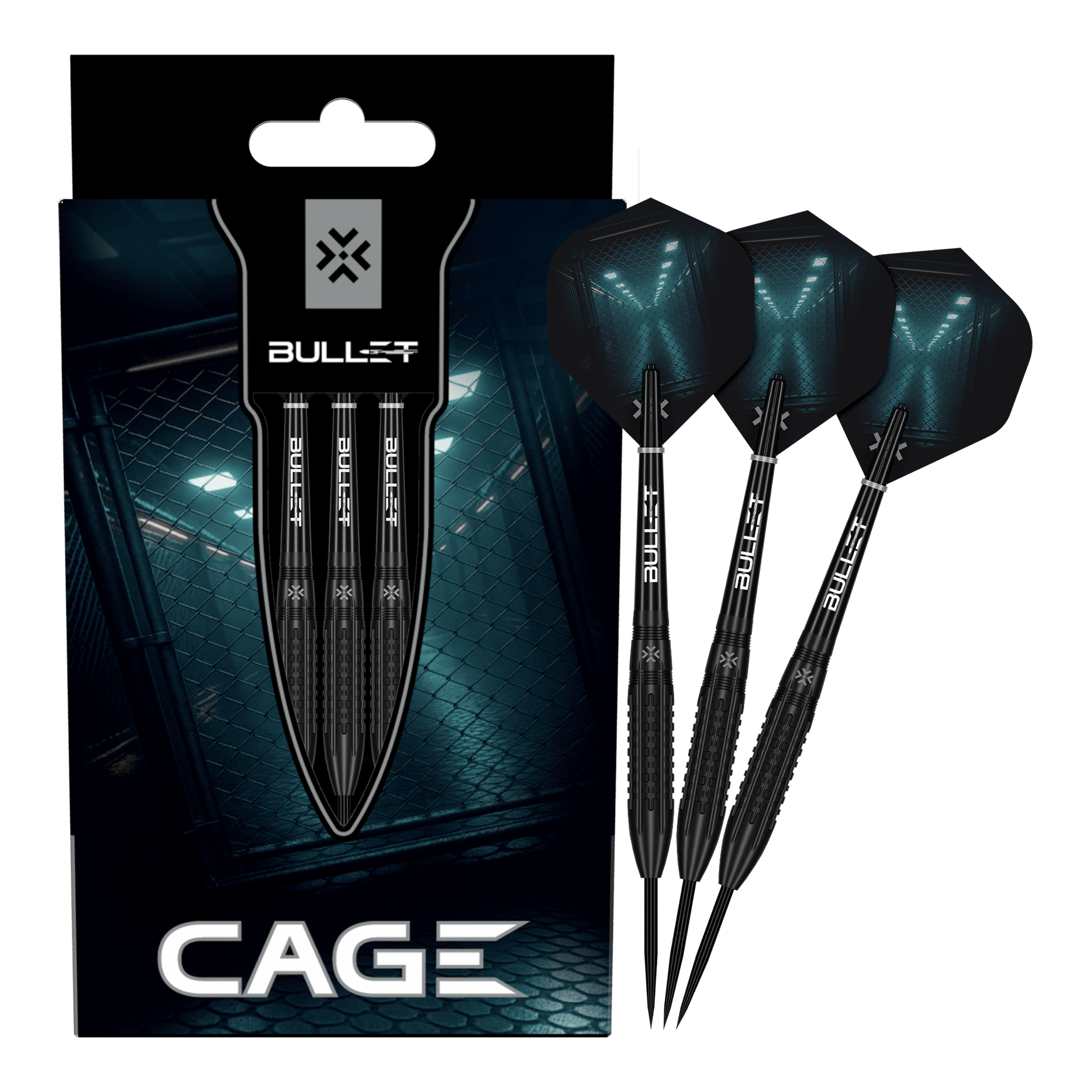 Bullet Cage freccette in acciaio Abgebildet sind die Bullet Cage Steeldarts. Das Produkt eignet sich ideal für Dartspieler.