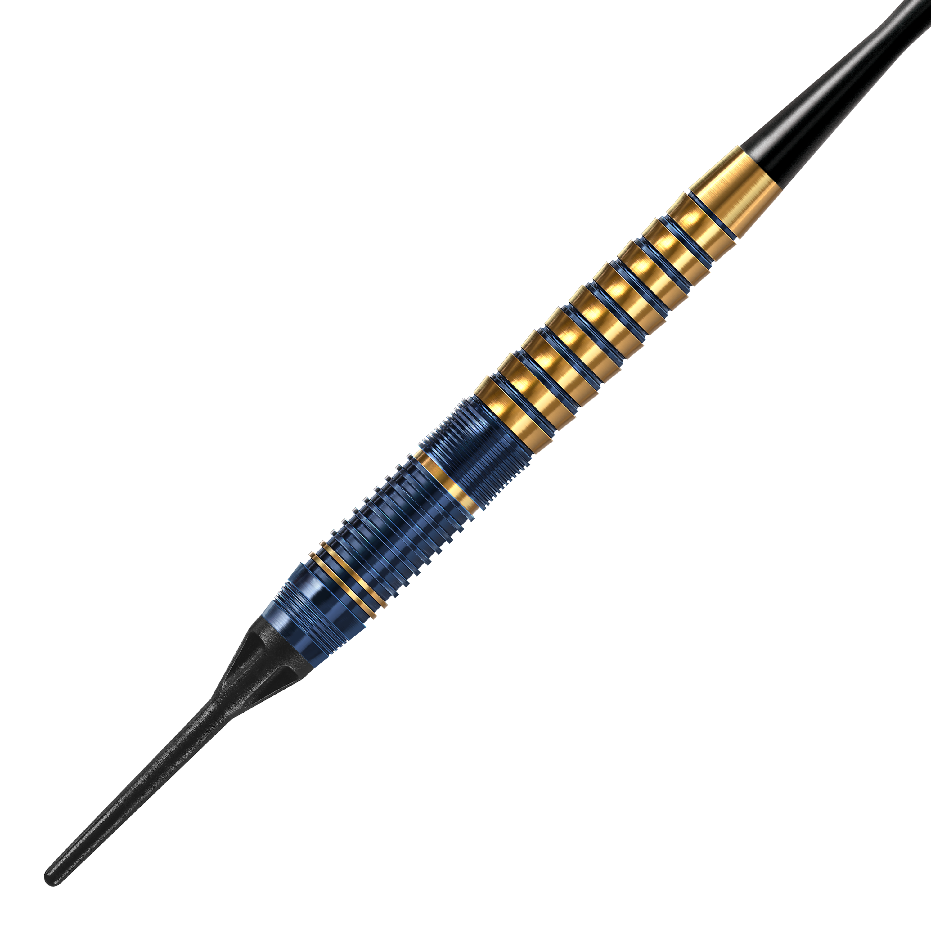 Freccette morbide in ottone premium Harrows Nox Harrows Nox Premium Brass Softdarts. Abgebildet sind hochwertige Softdarts aus Messing von Harrows.