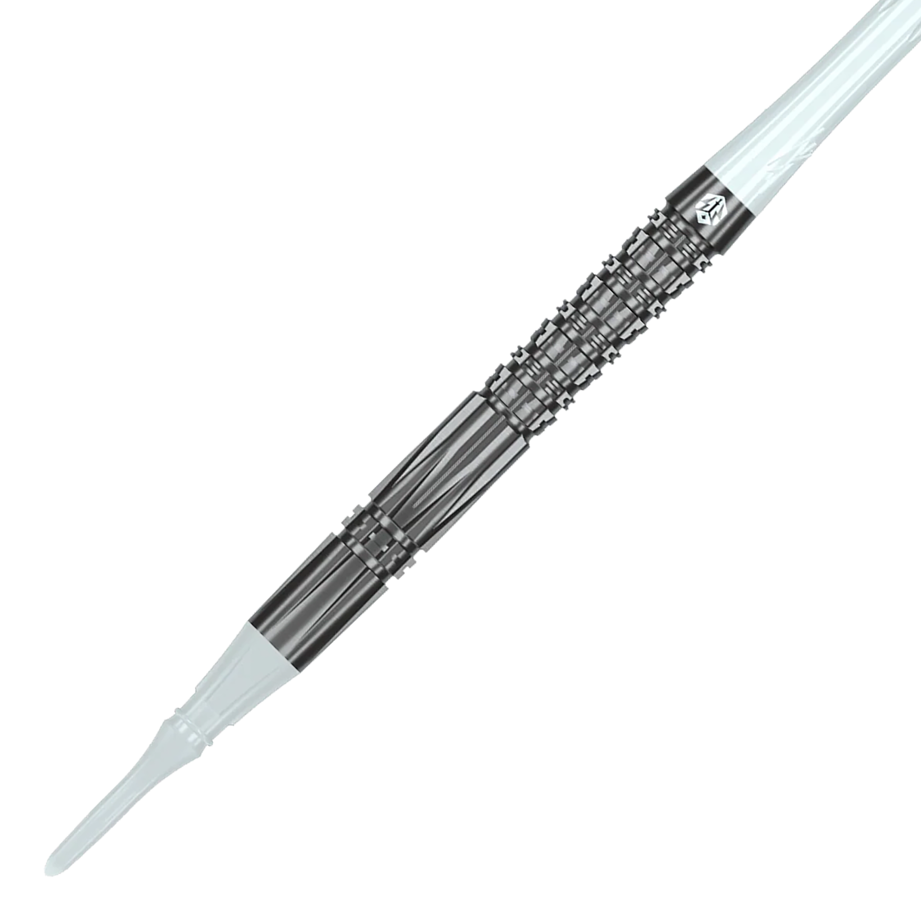 Freccette morbide Caliburn Prisma P2 - 20 g Hier sind die Caliburn Prisma P2 Softdarts - 20g zu sehen. Das Produkt wird als einzelnes Set abgebildet.