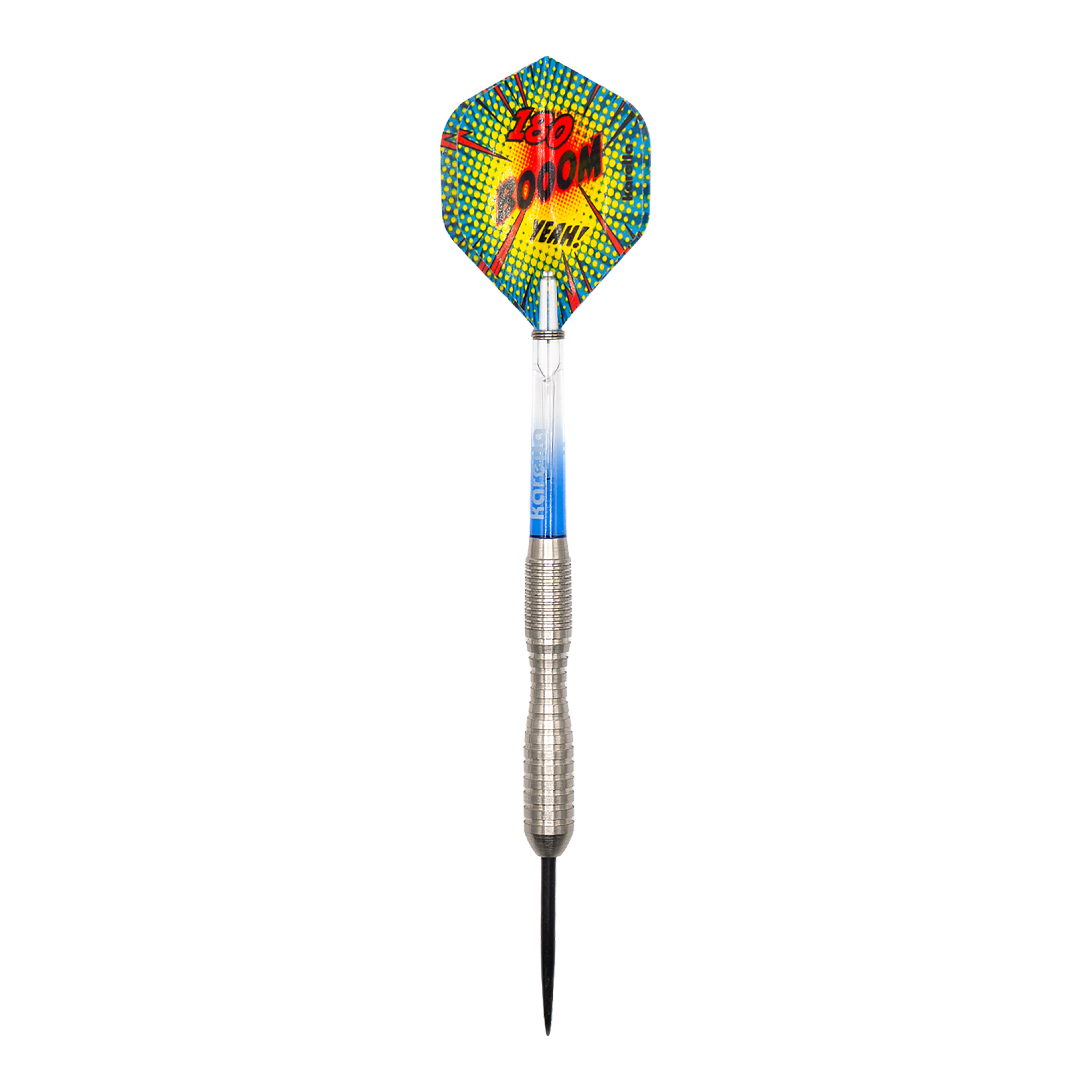 Freccette in acciaio Karella Comic Line CL-3 - 24 g Hier ist ein Karella Comic Line CL-3 Steeldarts - 24g abgebildet. Das Design des Dartpfeils ist gut sichtbar.