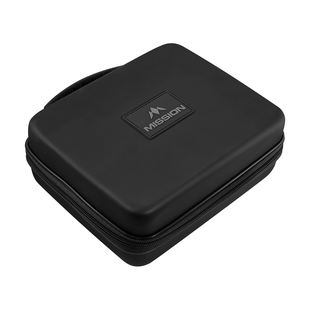 Portafoglio Mission Luxor Dart Ein schwarzes Dart-Wallet ist auf dem Bild zu sehen. Es handelt sich um das Modell Mission Luxor.
