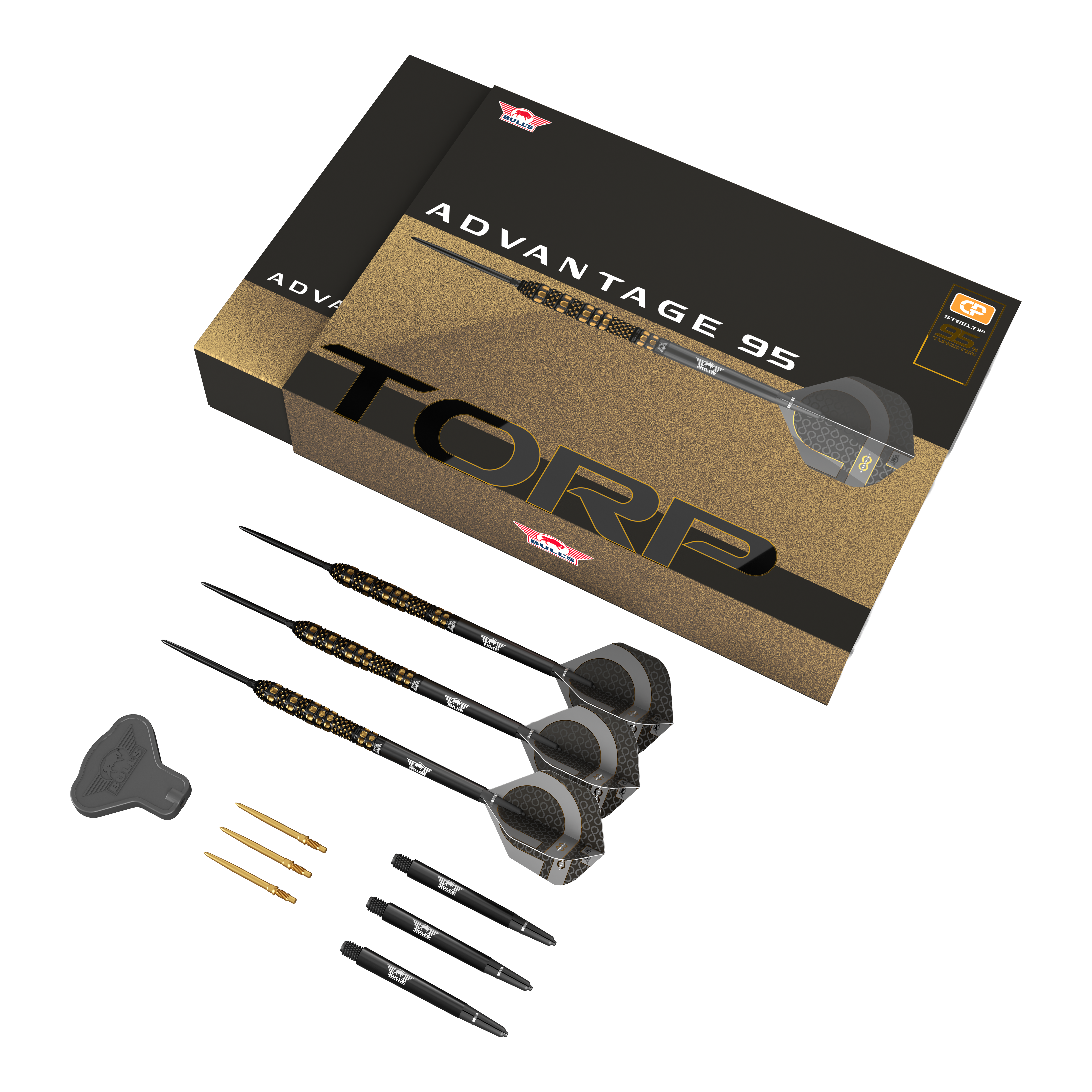 Freccette in acciaio Bulls NL Advantage 95 Torp Convertible Point