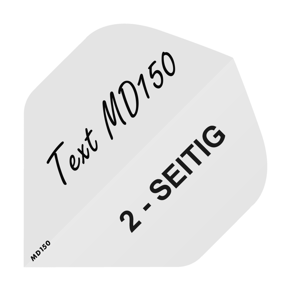10 set di facchini stampati su 2 lati - testo desiderato - standard MD150