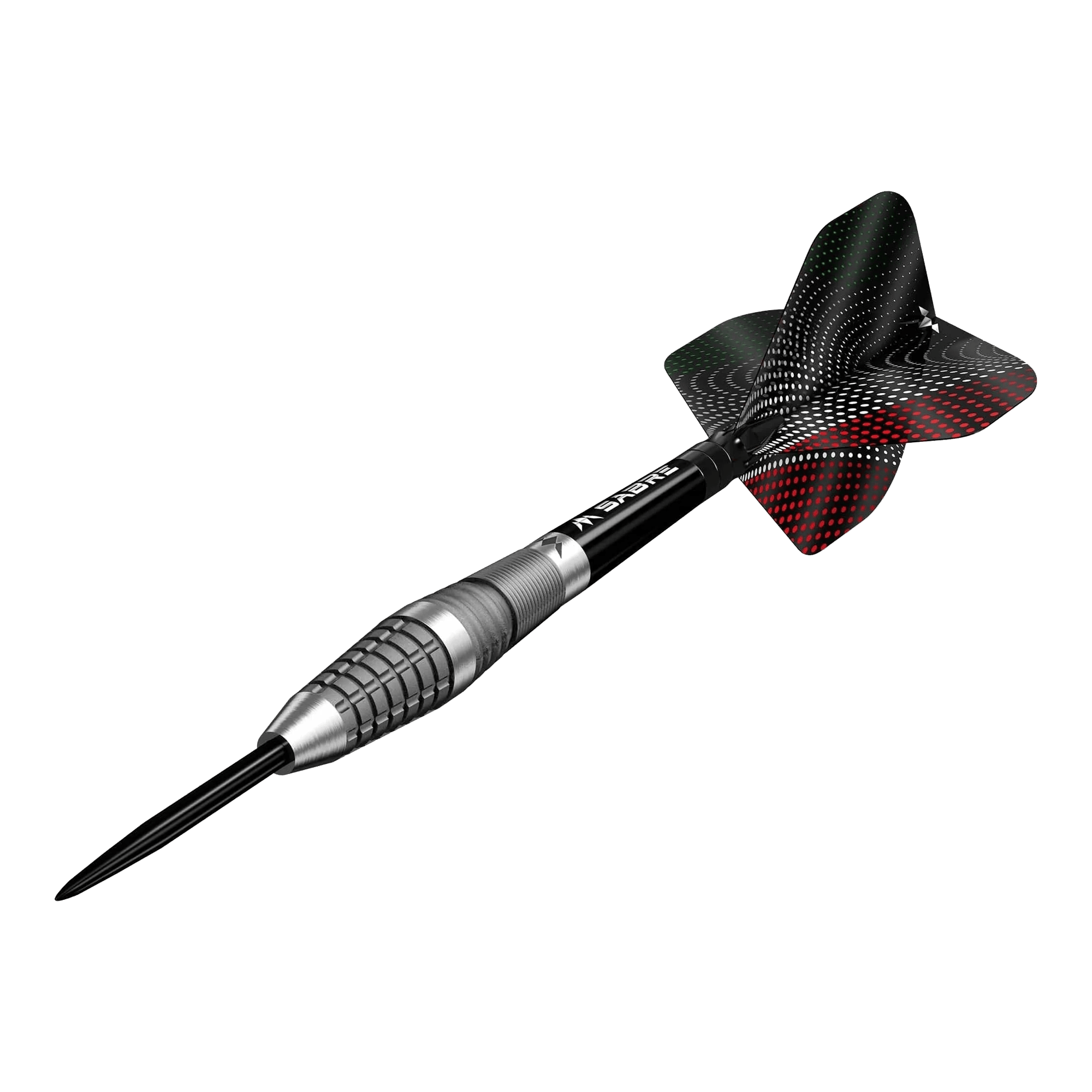 Mission Michele Turetta Freccette in acciaio sabbiato - 23 g Das Bild zeigt Mission Michele Turetta Sandblasted Steeldarts in der 23g Variante. Die Pfeile zeichnen sich durch ihr sandgestrahltes Design aus.