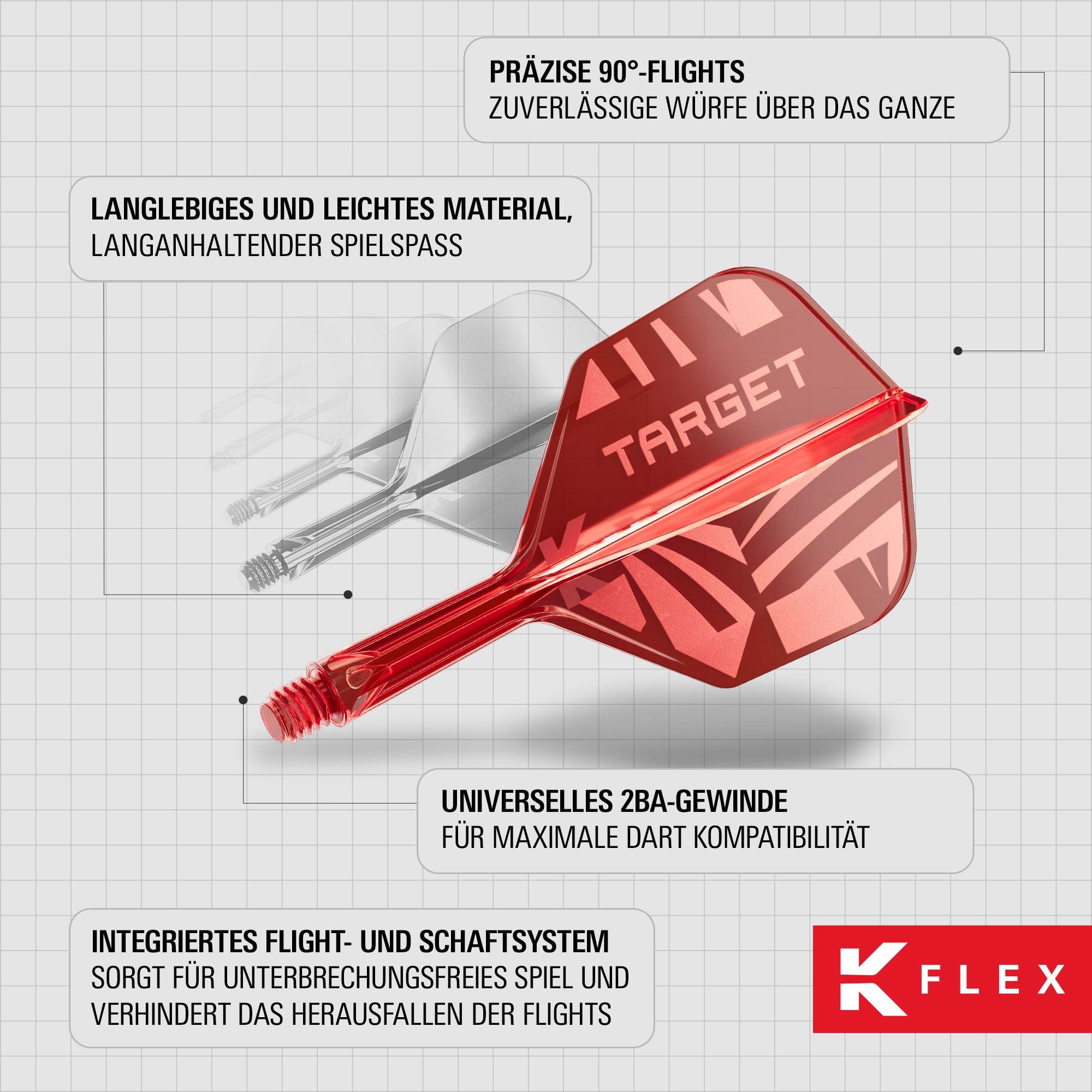 Alette Target K-Flex rosse n. 6