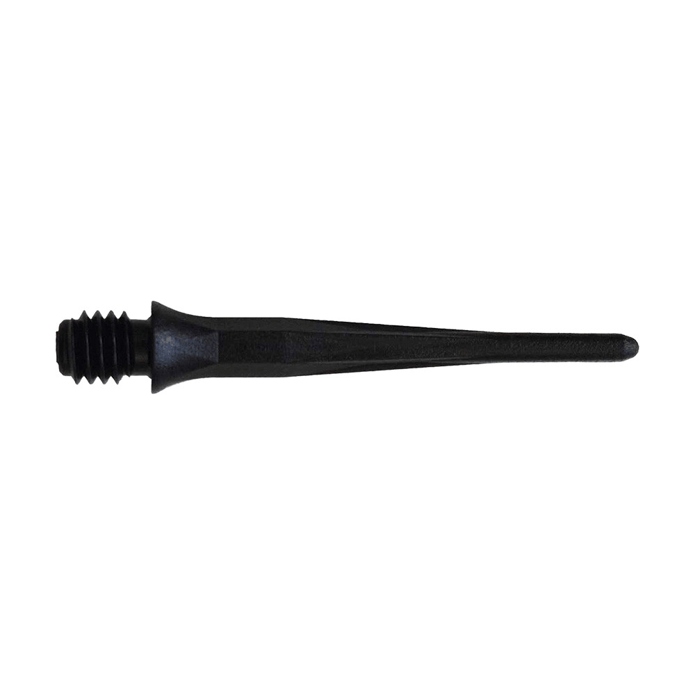 Punte morbide per freccette Caliburn 2BA, nere - confezione da 50 Hier sieht man die Caliburn 2BA Softdartspitzen in Schwarz als 50er Packung. Die Spitzen sind ideal für Softdartspiele geeignet.