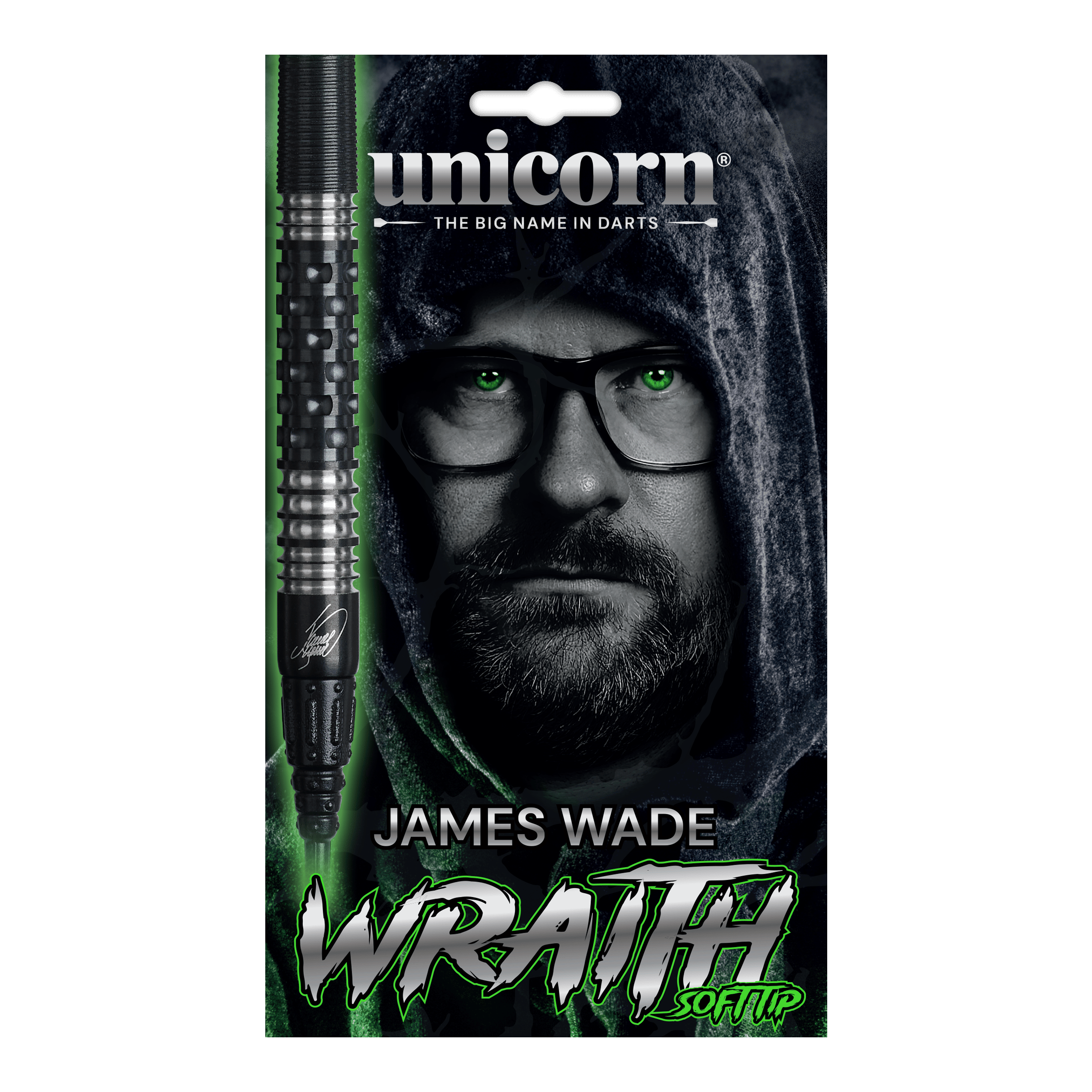 Freccette morbide Unicorn Wraith James Wade - 19 g Abgebildet sind die Unicorn Wraith James Wade Softdarts - 19g. Die Darts haben ein schlankes Design für präzises Werfen.