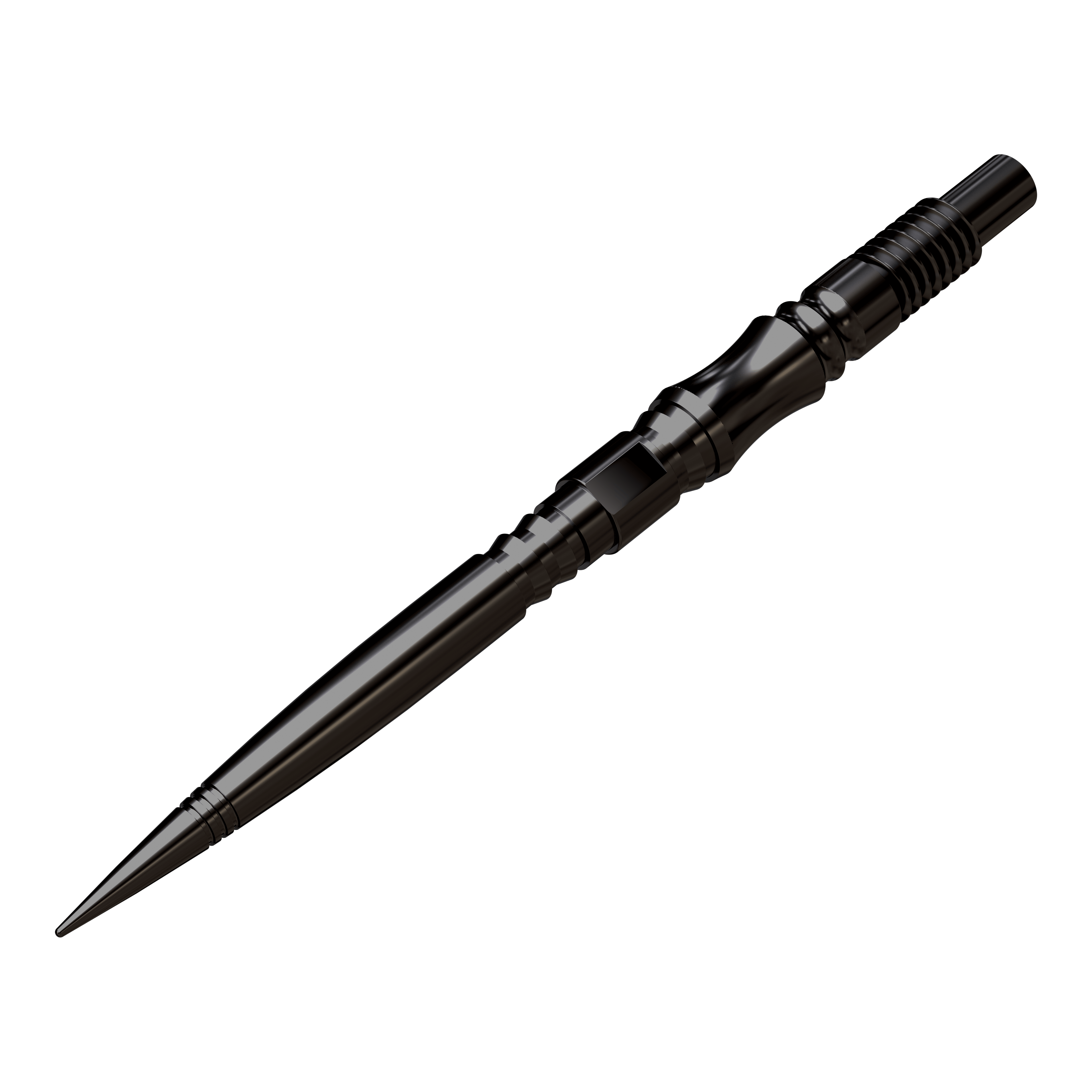 Die Harrows Quick Point Axis Elite Series Dartspitzen sind schwarz dargestellt. Sie wirken robust und hochwertig.