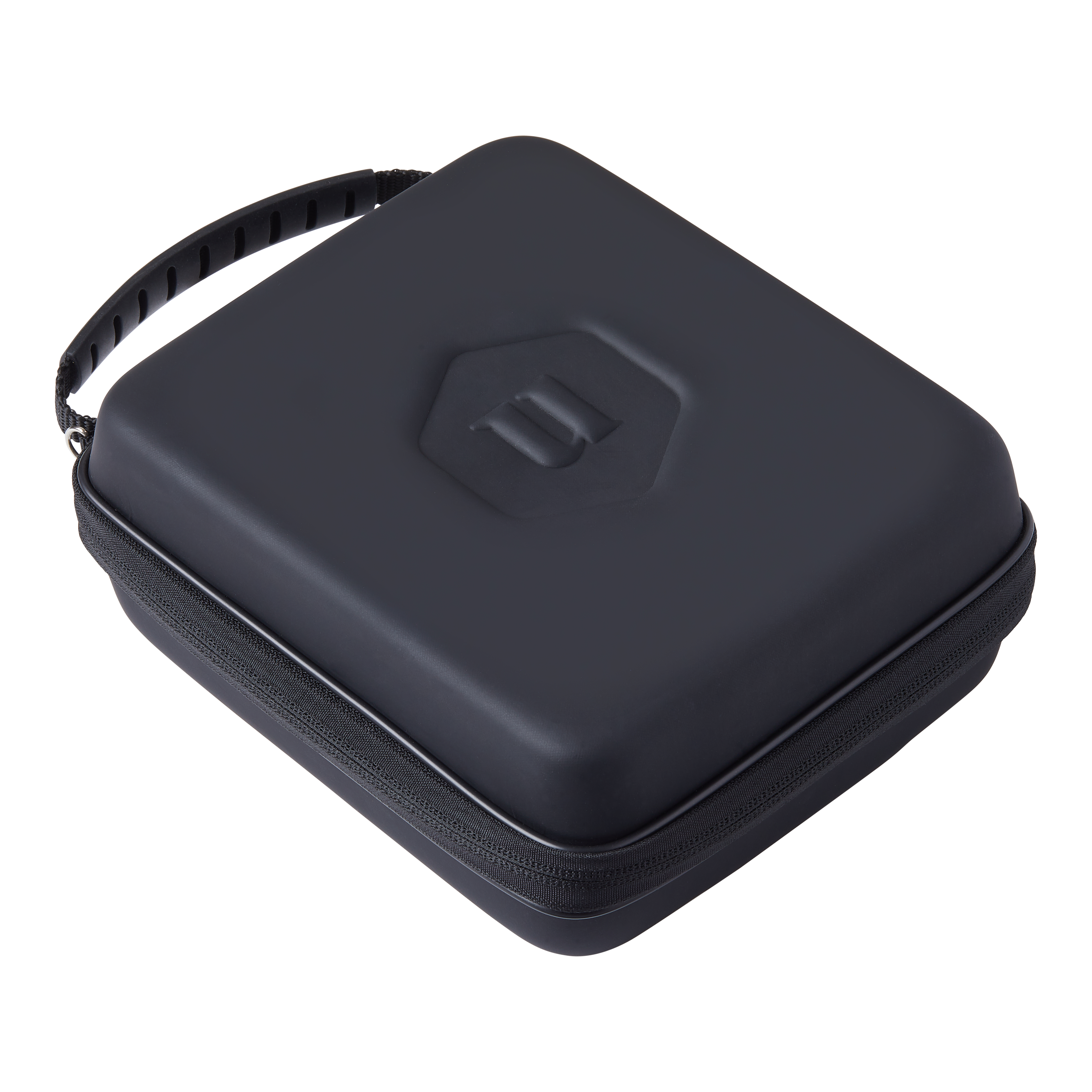Custodia per freccette grande Unicorn Ultra 3UP - Nera Das Bild zeigt das Produkt "Unicorn Ultra 3UP Large Dartcase - Schwarz". Es handelt sich um ein großes, schwarzes Etui mit Reißverschluss und Tragegriff zur Aufbewahrung von Dartzubehör.
