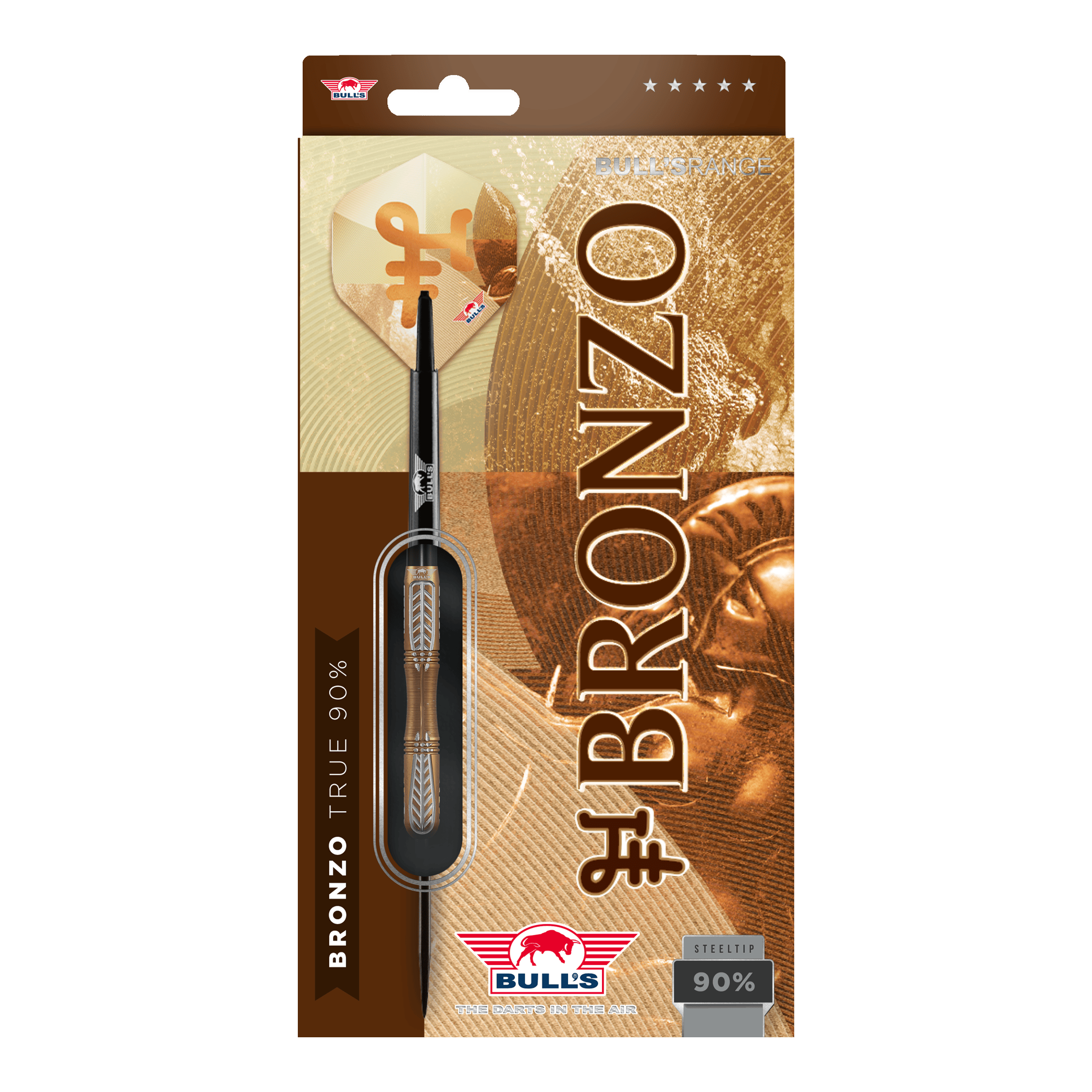 Bulls NL Bronzo True Steel Darts - 23 g Hier sieht man die Bulls NL Bronzo True Steeldarts - 23g. Die Steeldarts sind in traditioneller Form gestaltet.