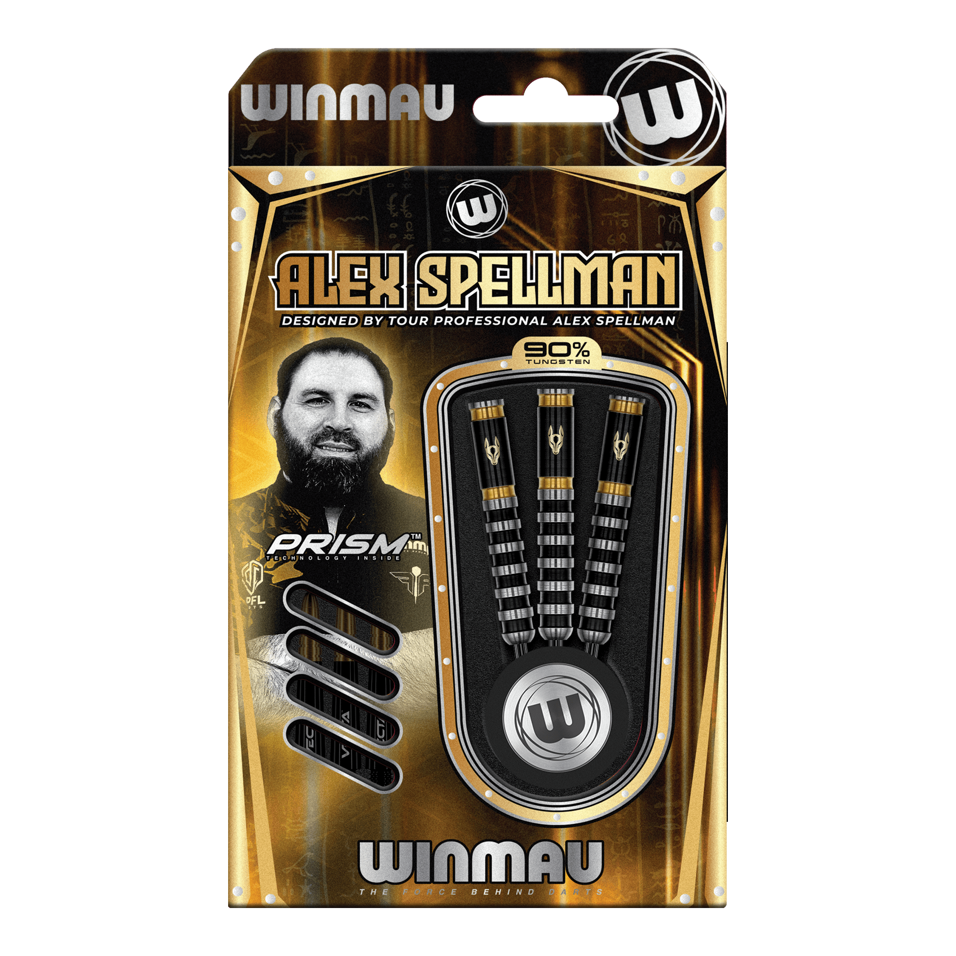 Winmau Alex Spellman Steeldarts sind präzise gearbeitete Steeldarts. Die Abbildung stellt das Produkt im Nahaufnahme dar.