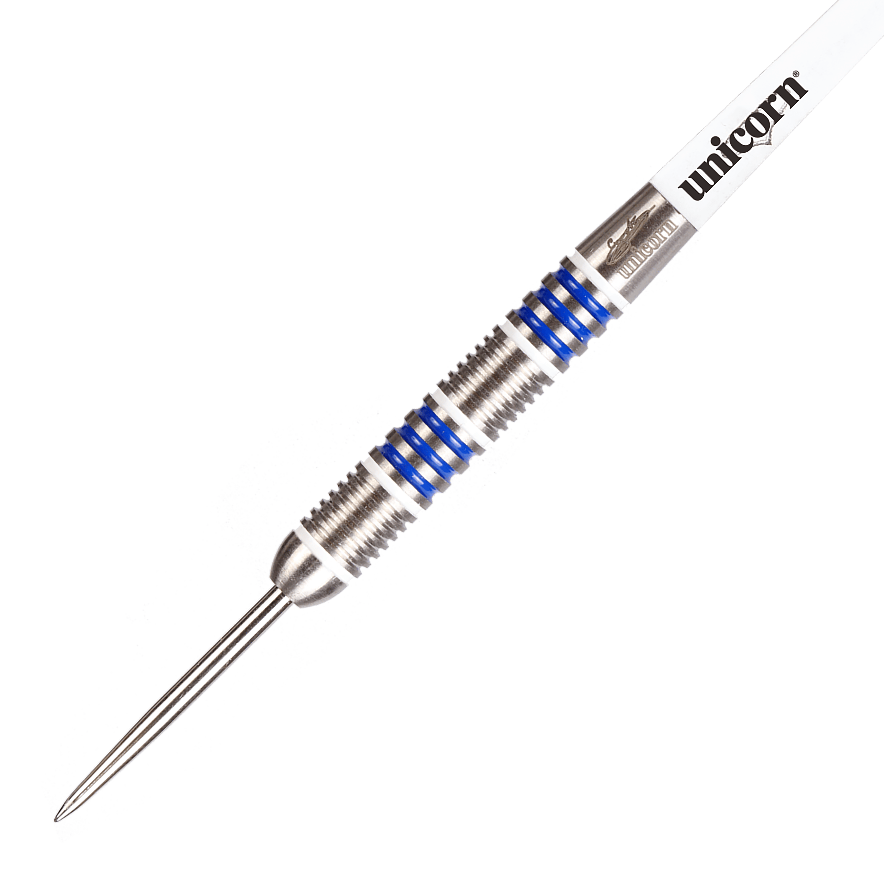 Freccette in acciaio Unicorn Silver Star Var.4 Gary Anderson Auf dem Bild ist ein Set Unicorn Silver Star Var.4 Gary Anderson Steeldarts zu sehen. Die Darts sind aus Metall und für den Steeldart geeignet.