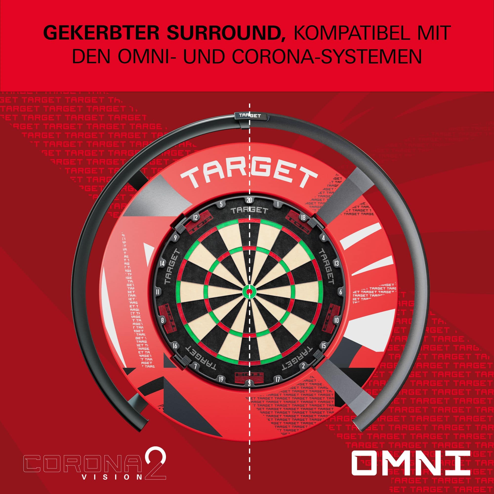 Target per freccette con motivo a tacche Target per freccette con motivo a tacche