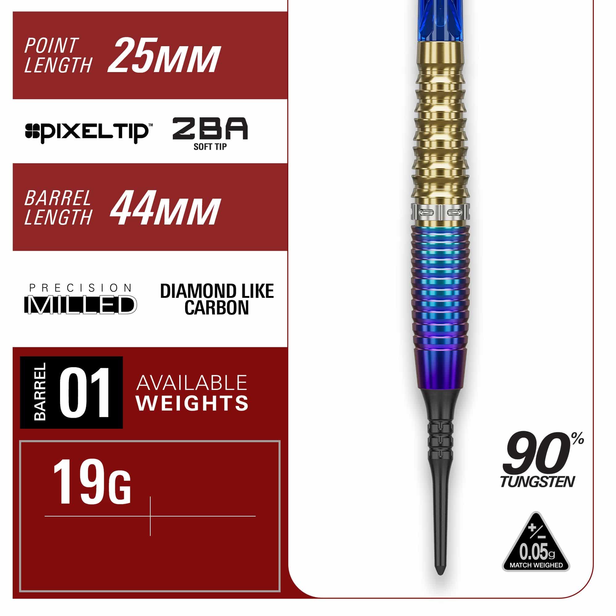 Target Japan Prime Series Zenith GEN2 Freccette morbide - 20 g Diese Abbildung zeigt die Target Japan Prime Series Zenith GEN2 Softdarts – 20g. Die Softdarts bieten eine ansprechende Optik und hohe Präzision.