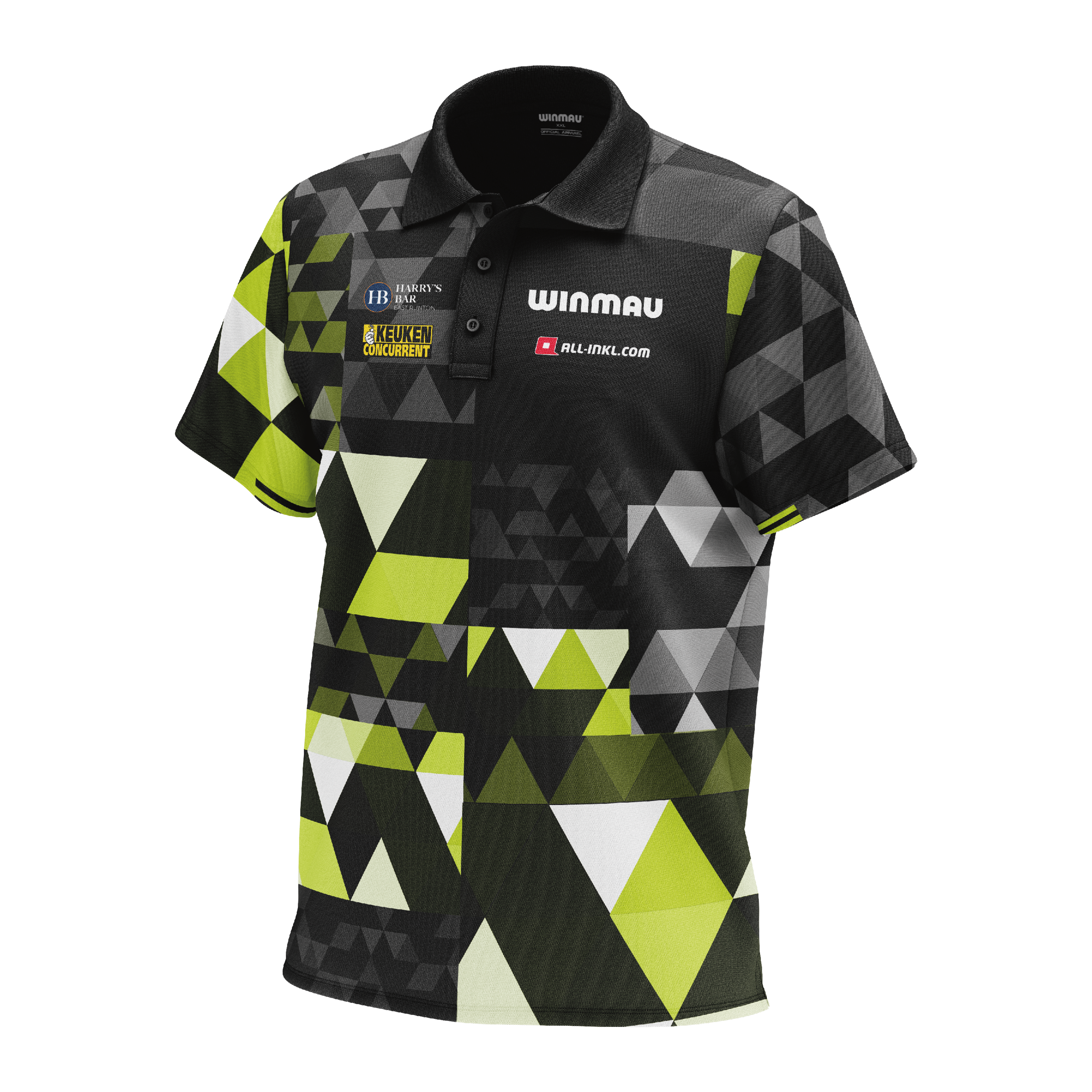 Polo Winmau Michael Van Gerwen edizione fan Poloshirt der Winmau Michael Van Gerwen Fan-Edition. Dieses Shirt ist für Fans von Michael Van Gerwen gestaltet.