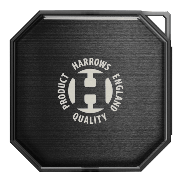 Valigetta portautensili Quick Point Premium di Harrow Das Bild zeigt das Harrows Premium Quick Point Tool Case. Es handelt sich um eine hochwertige Aufbewahrungslösung für Dartzubehör.