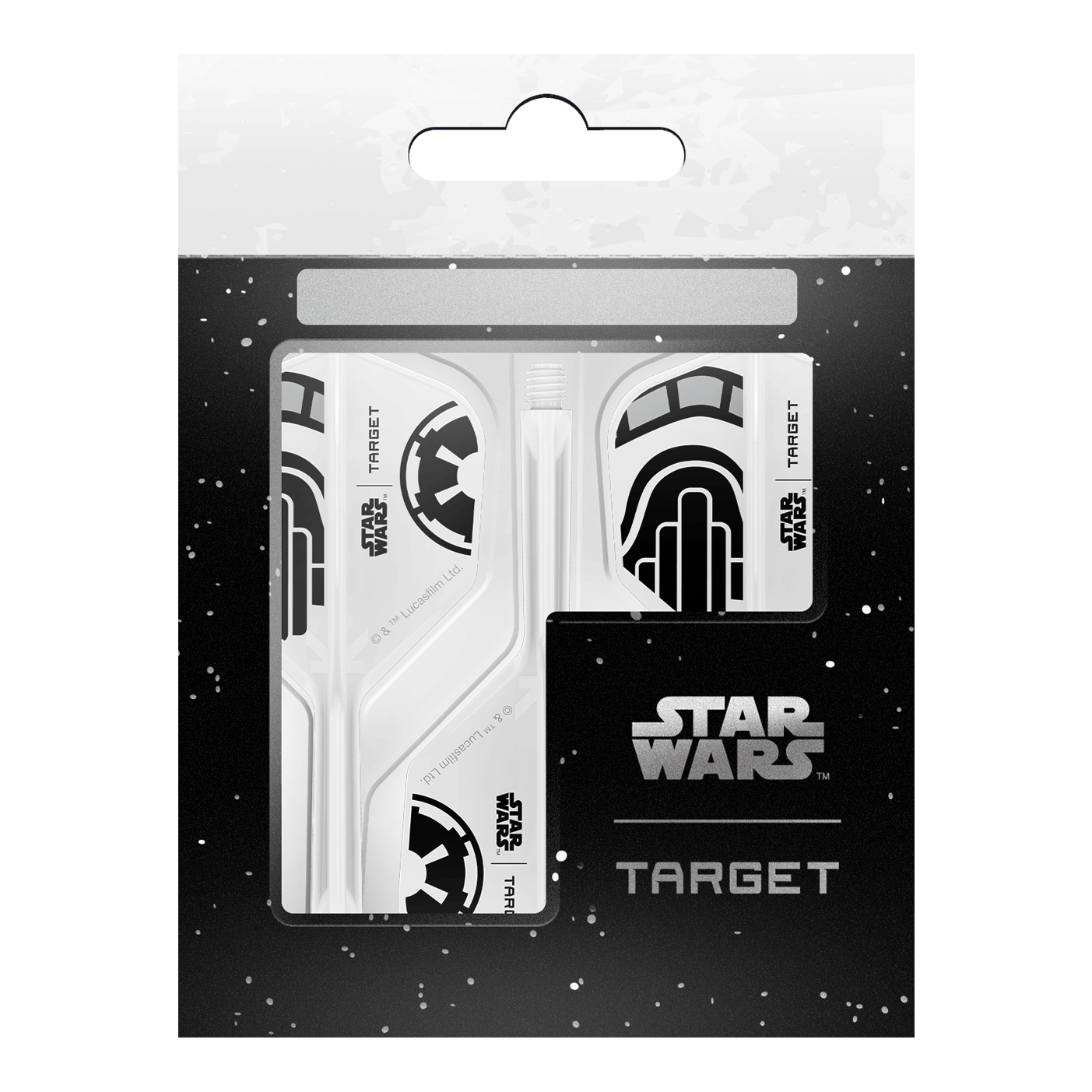 Voli Target Star Wars K-Flex Stormtrooper No6 Target Star Wars K-Flex Stormtrooper No6 Flights Dartflügel mit kultigem Stormtrooper-Motiv. Geeignet für Star Wars und Dart Enthusiasten.