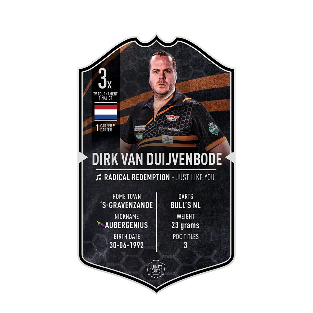 Carta freccette Ultimate - Dirk Van Duijvenbode 