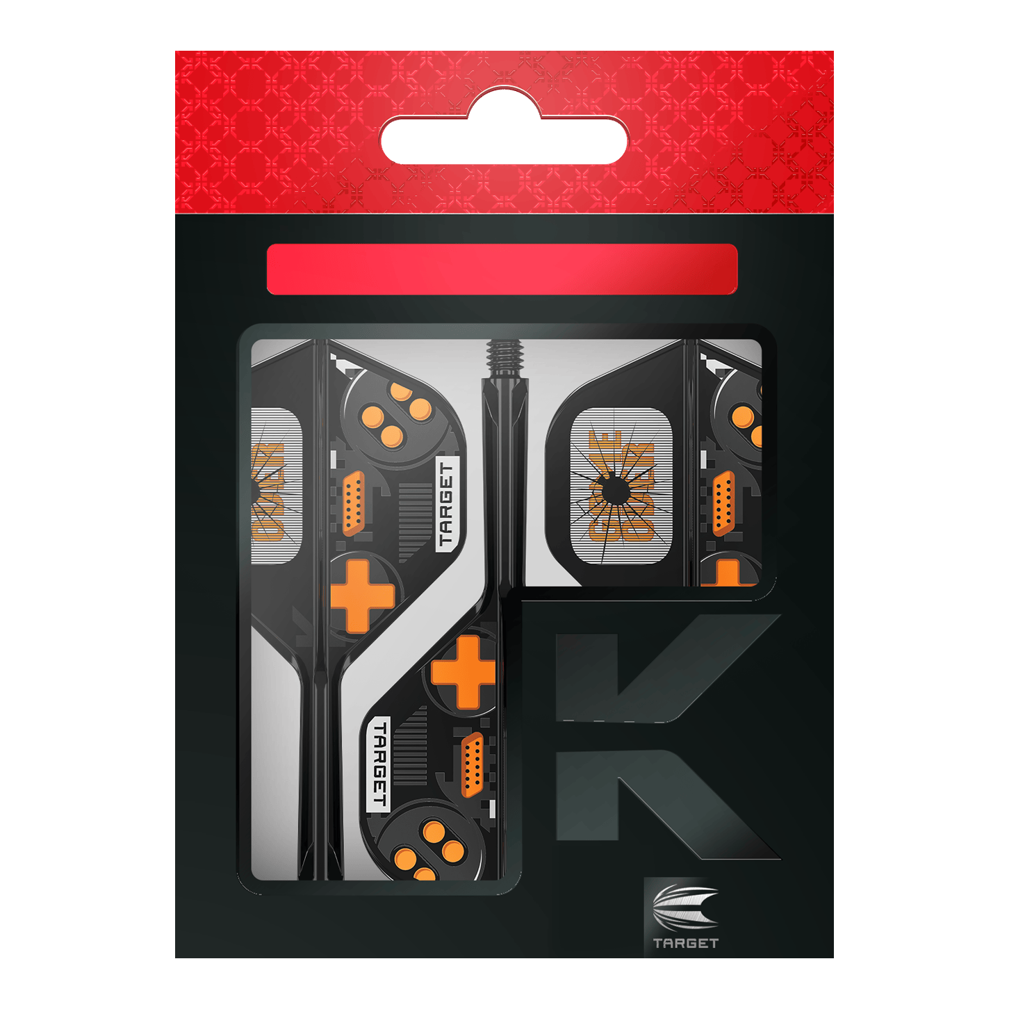 Voli standard Target K-Flex Game Over No2 Zu sehen sind die Target K-Flex Game Over No2 Standard Flights. Sie werden als Zubehör für Dartpfeile verwendet.