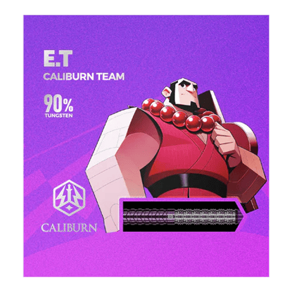 freccette in acciaio Caliburn Awakening ET Hier sind die Caliburn Awakening E.T. Steeldarts abgebildet. Die Steeldarts werden detailliert dargestellt.