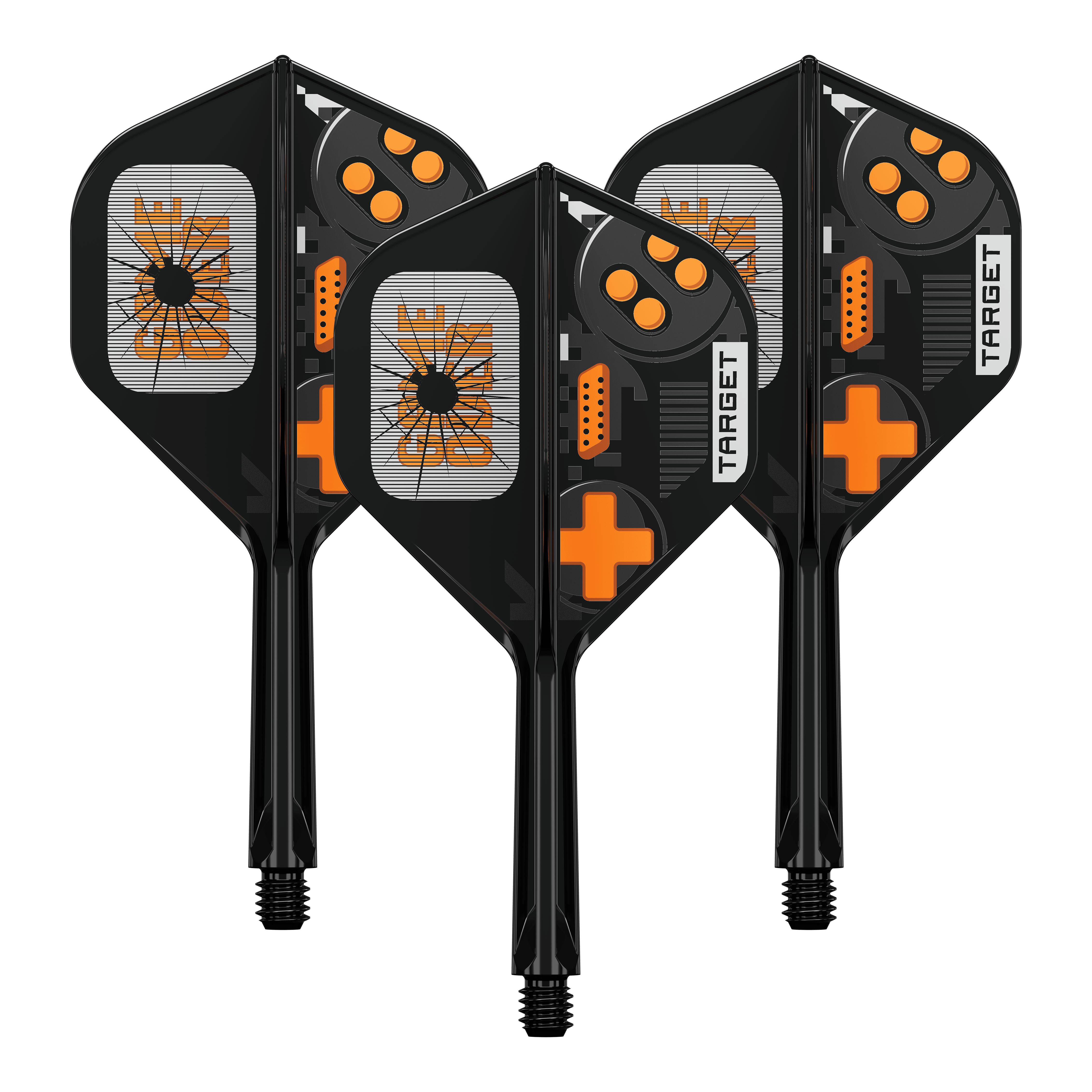 Voli standard Target K-Flex Game Over No2 Ein Set Target K-Flex GameOver No2 Standard Flights, 26 mm. Die Abbildung zeigt die Flights in sortierter Form.