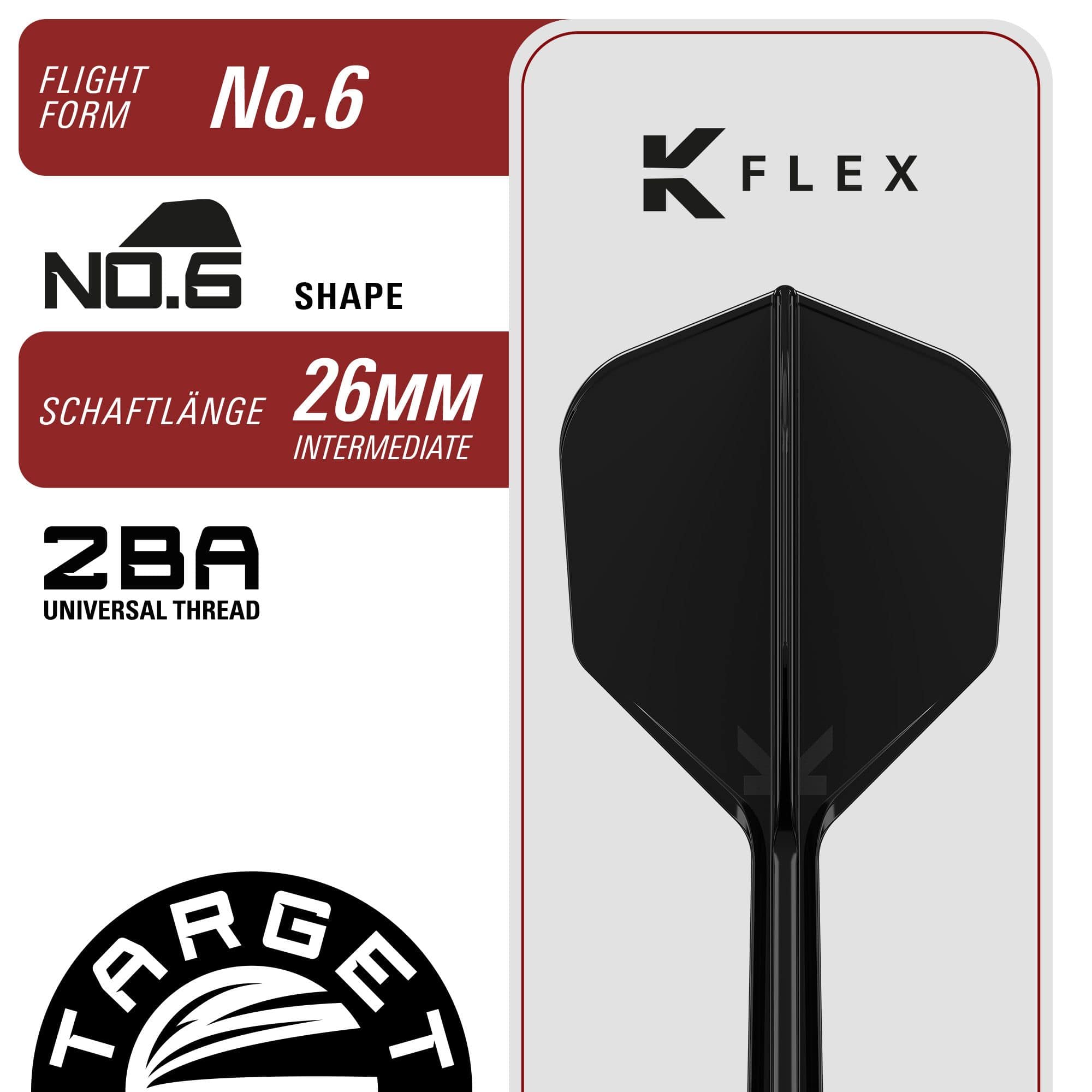 Freccette morbide Target Black Marque Eclipse - 21 g Target Black Marque Eclipse Softdarts mit 21g Gewicht liegt auf weißem Hintergrund. Das Bild zeigt die Details und das Design dieses hochwertigen Softdart-Produkts.