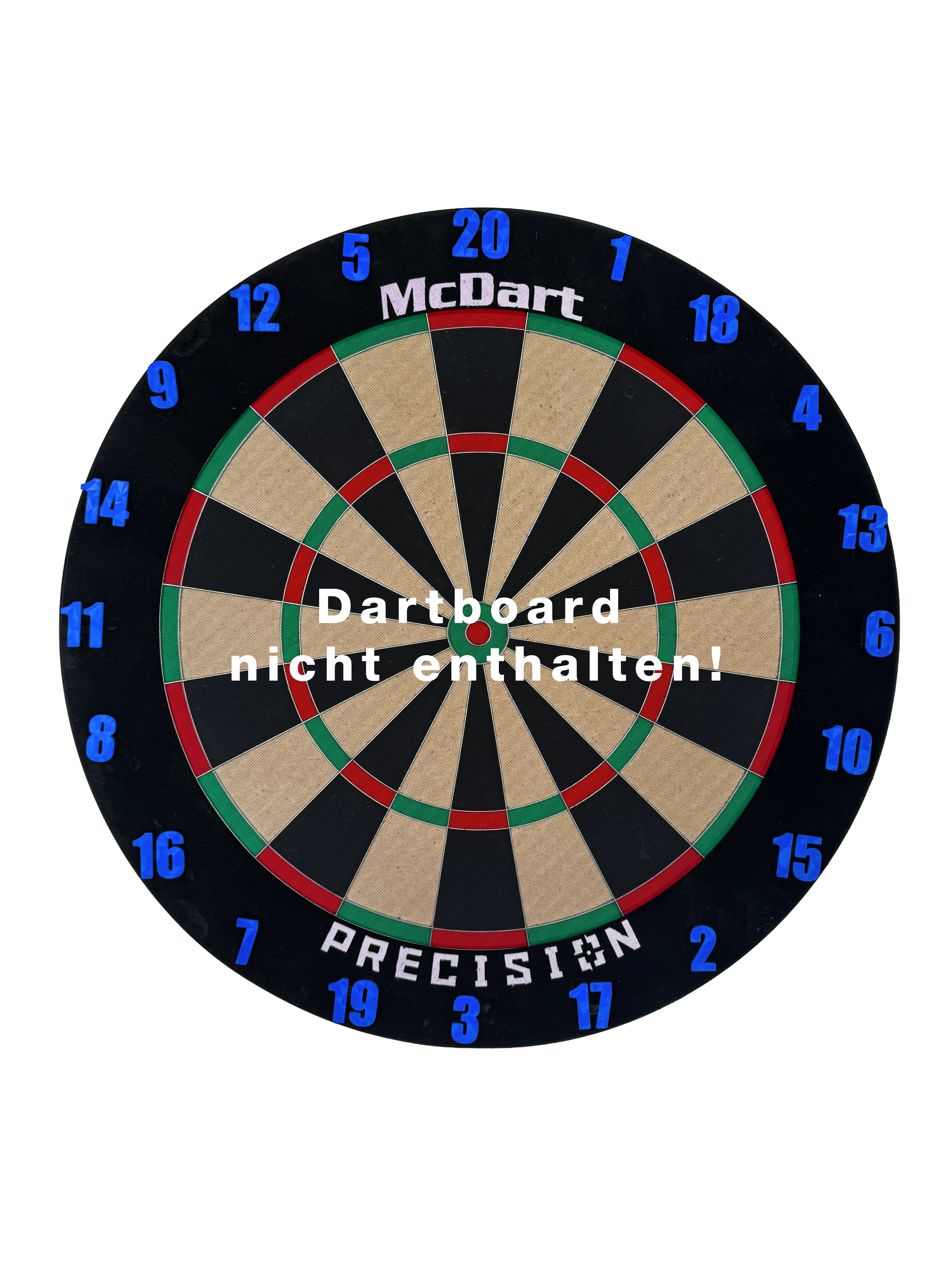Anelli numerati per freccette McDart / Anello numerato classico Ein blaues Board ist abgebildet. Das Bild zeigt das klassische Design auf einfache Weise.