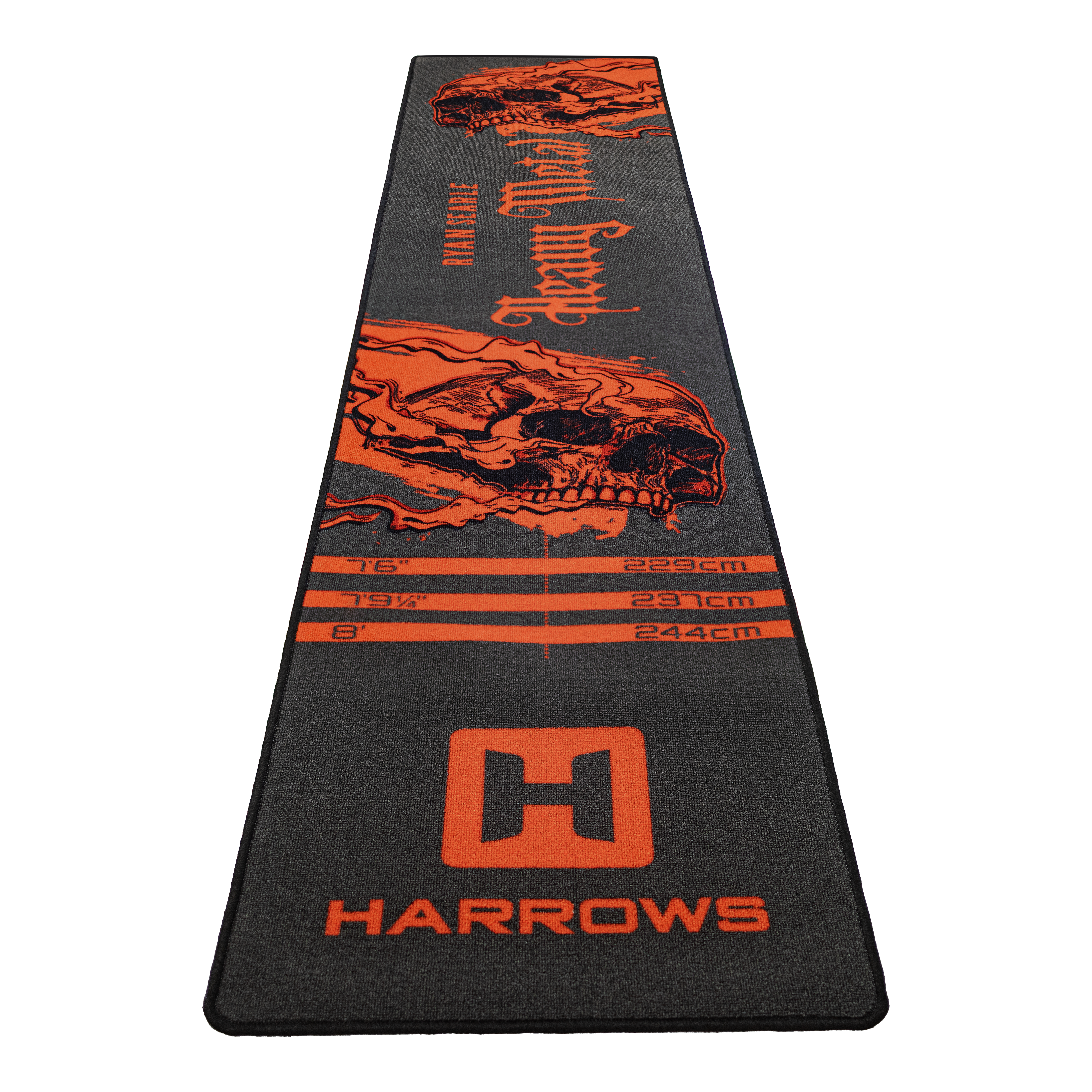 Harrows Ryan Searle Heavy Metal Dartteppich Harrows Ryan Searle Heavy Metal Dartteppich. Der Teppich ist für den Dartbereich konzipiert.