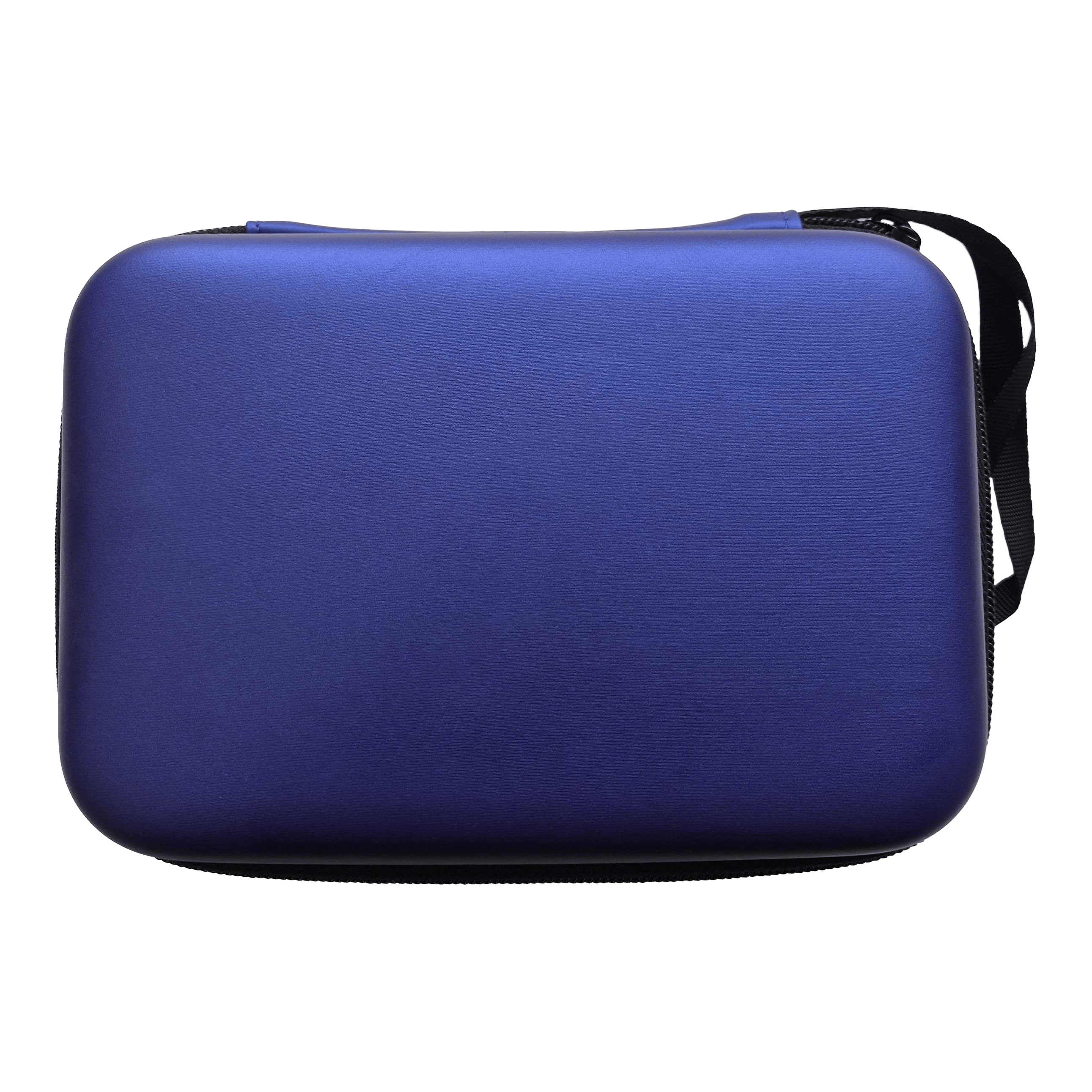 Ein weiteres Bild eines blauen, metallischen Dartcase ist abgebildet. Dies könnte das McDart DC02 Modell sein.